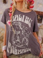 Magnolia Pearl Malibu Mermaid Tee Top 2447 Ozzy One Size