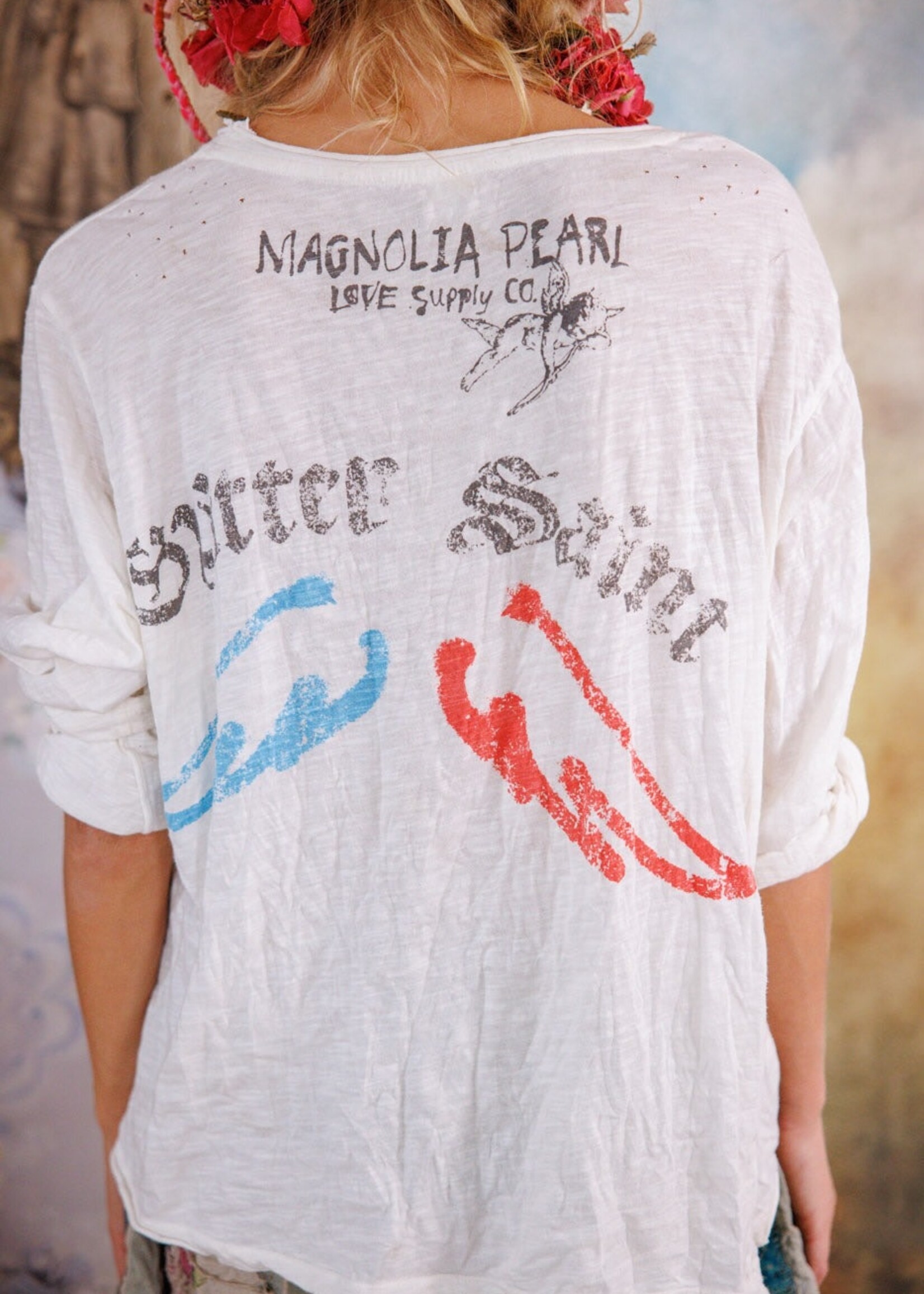 Magnolia Pearl Glitter Saint Viggo Tee Top 2326 True One Size