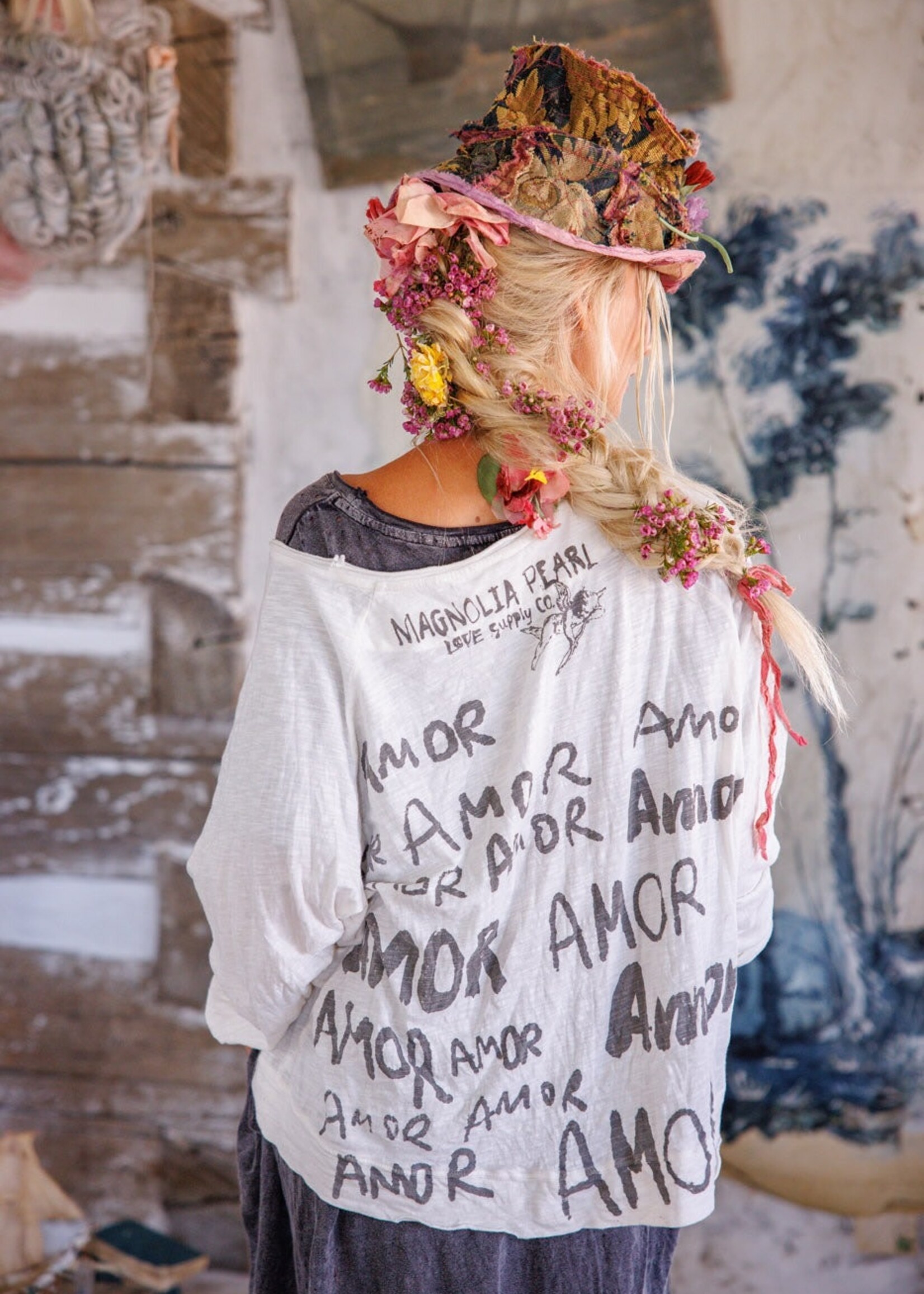 Magnolia Pearl Season of Love Amor Richi Tee Top 2383 Dragonfruit One Size
