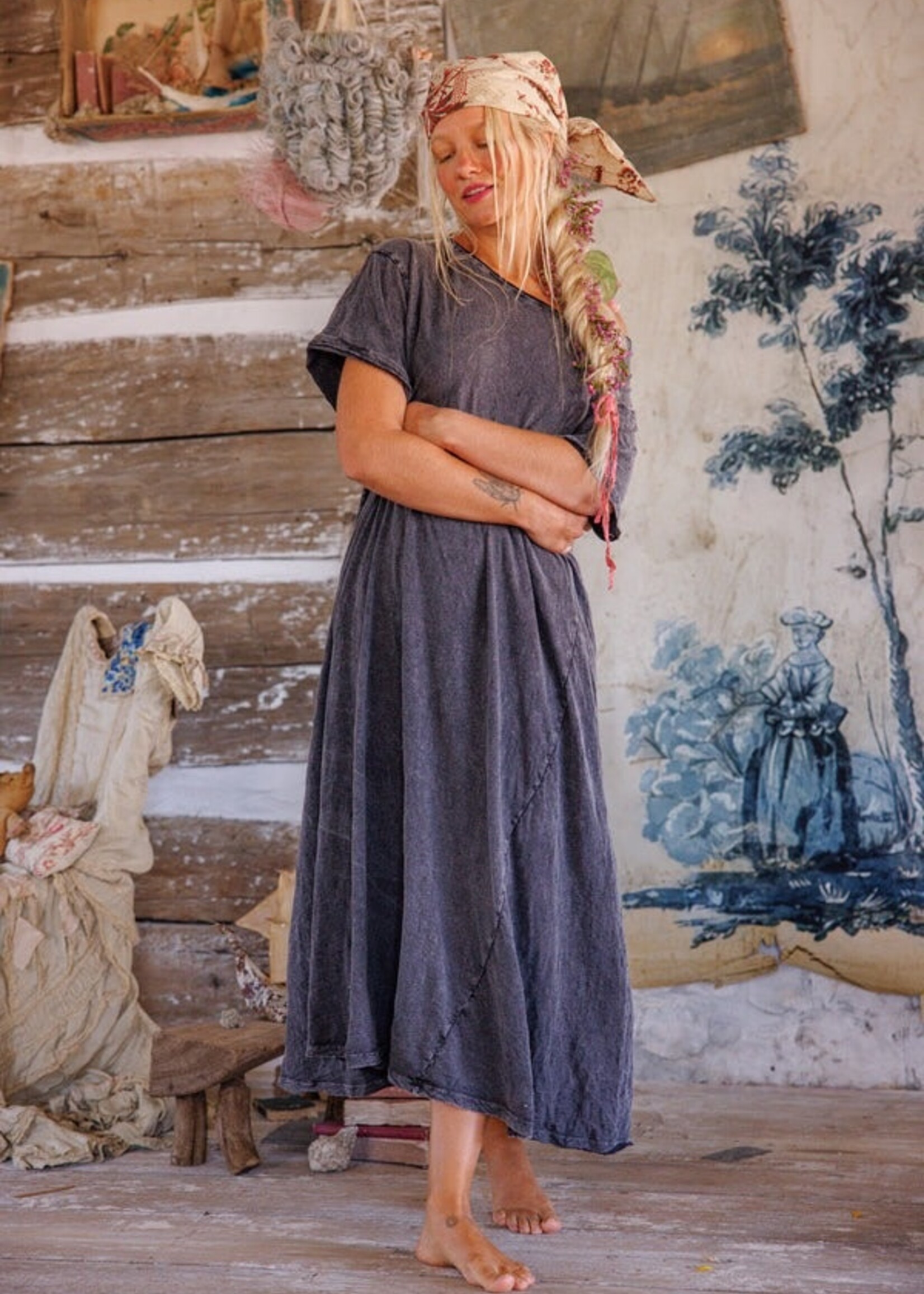 Magnolia Pearl Boyfriend Tee Dress 1346 Ozzy One Size