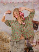 Magnolia Pearl Adison Workshirt Berry Blues Top 2242 One Size