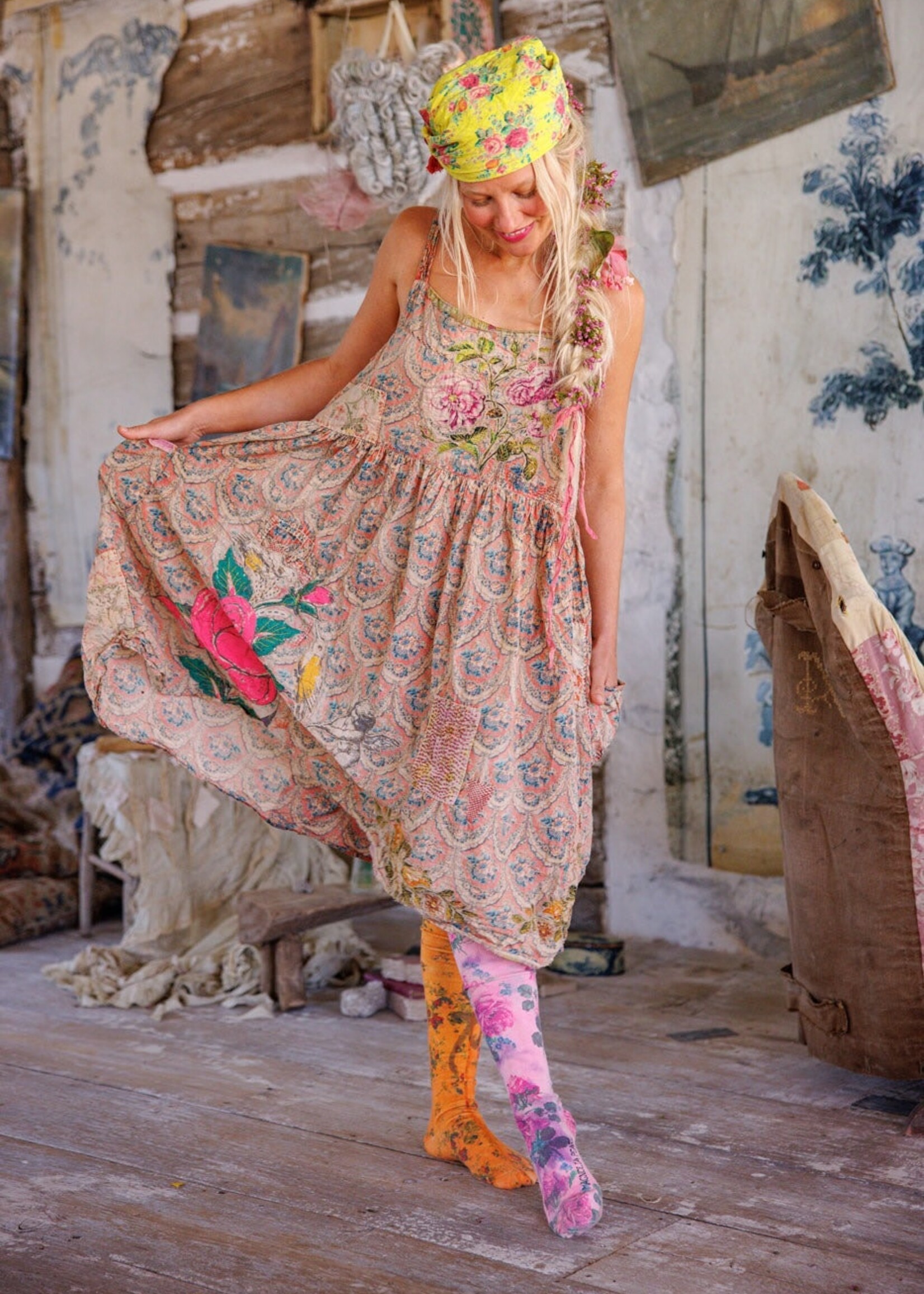 Magnolia Pearl Abbeyrosa Bellisima Tank Dress 1283 Bardot One Size