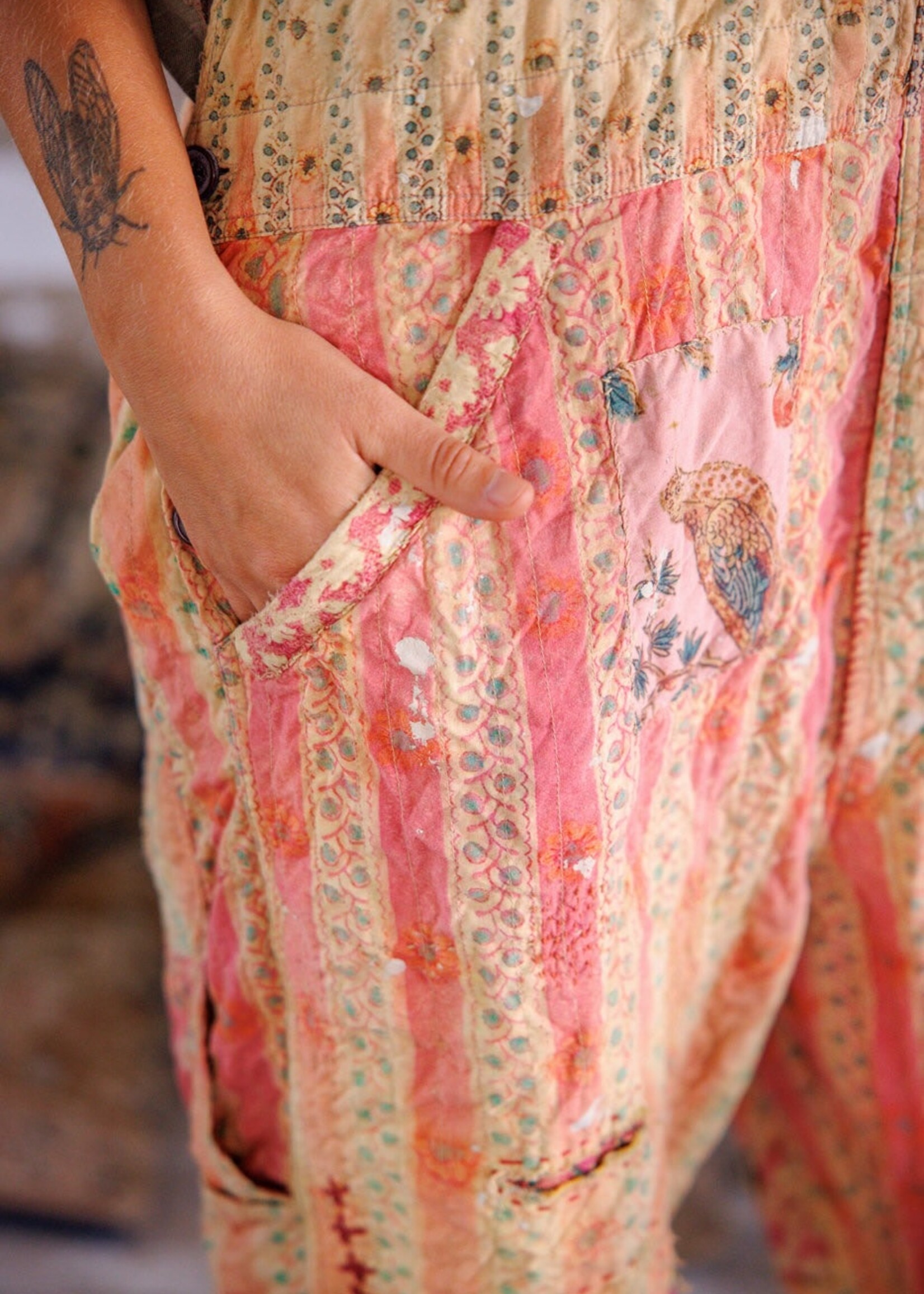 Magnolia Pearl Sunfaded Love Overalls 151 Sunrise Daisy One Size
