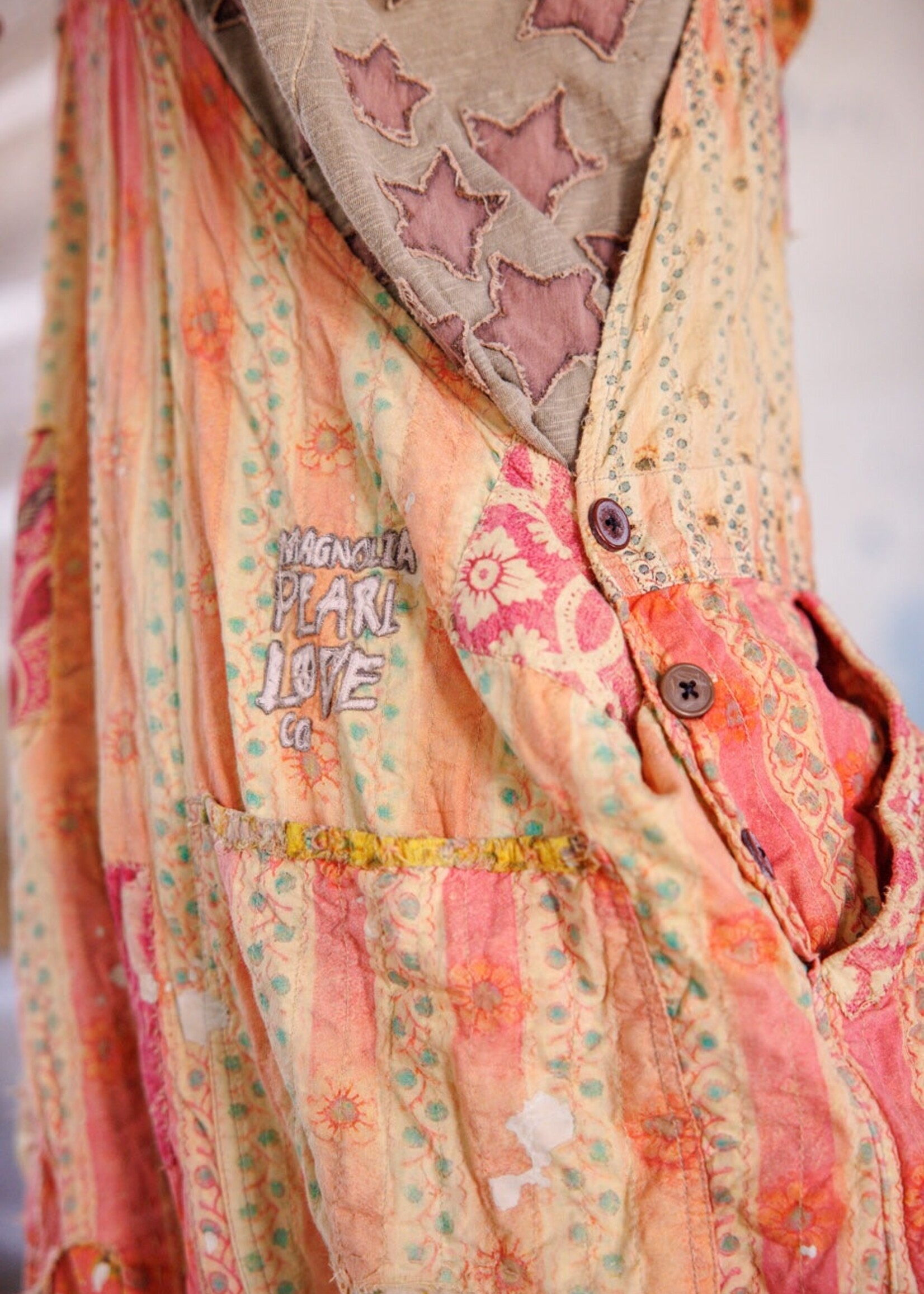 Magnolia Pearl Sunfaded Love Overalls 151 Sunrise Daisy One Size