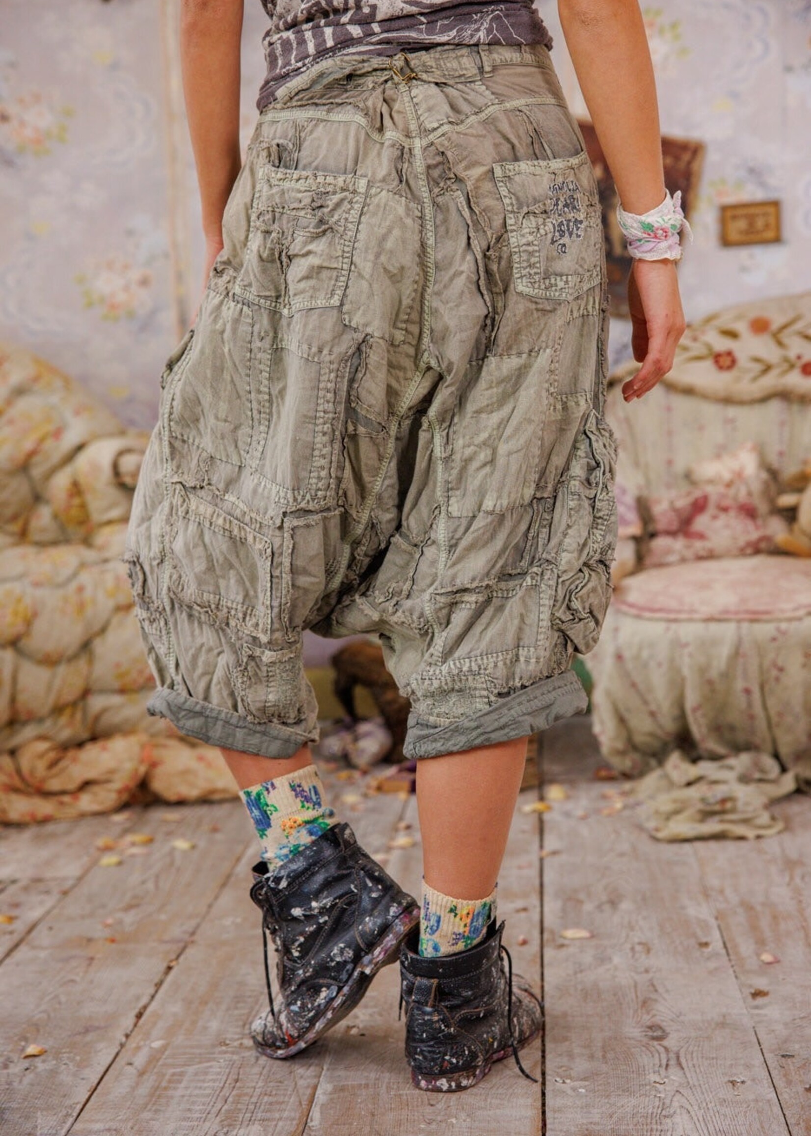 Magnolia Pearl Patchwork Joni Trousers Pants 788 Peace One Size