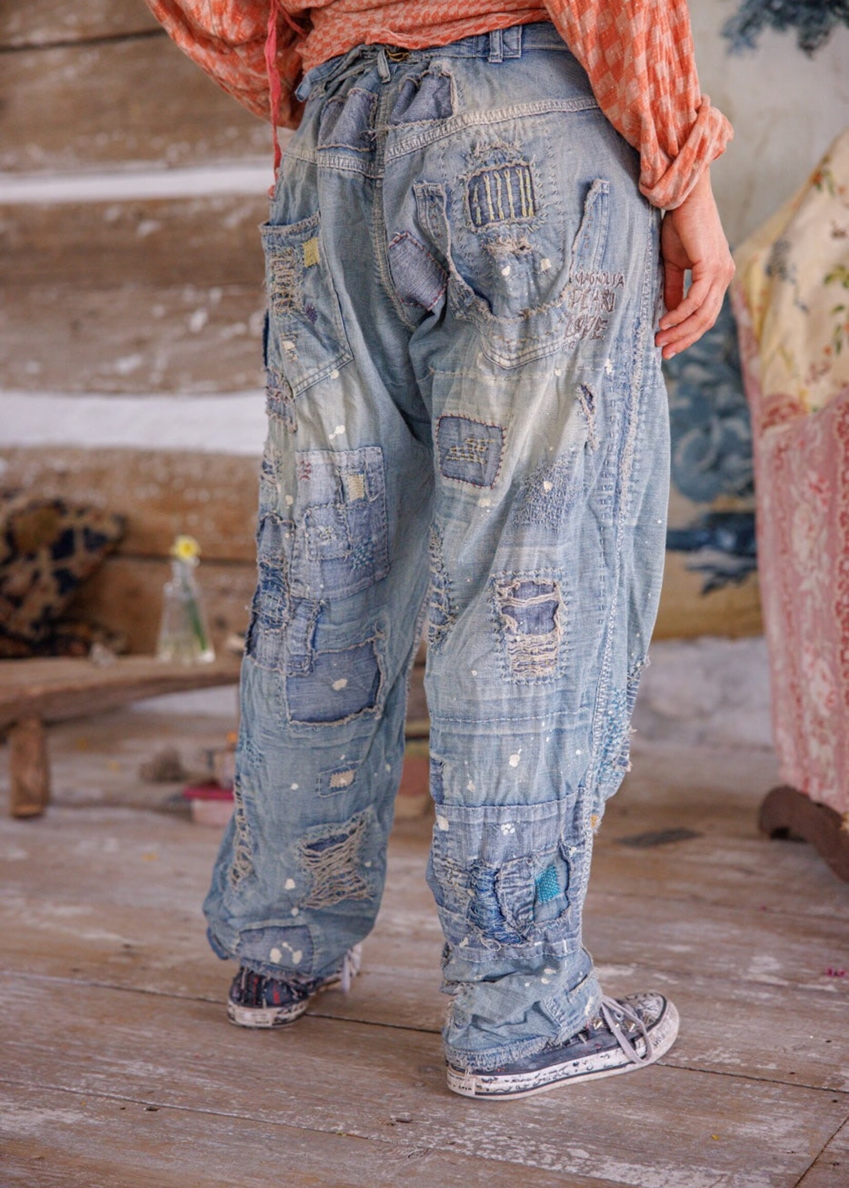 Magnolia Pearl Porter Denims Pants 884 Washed Indigo One Size