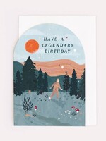 Sister Paper Co Legendary Bigfoot Birthday Card