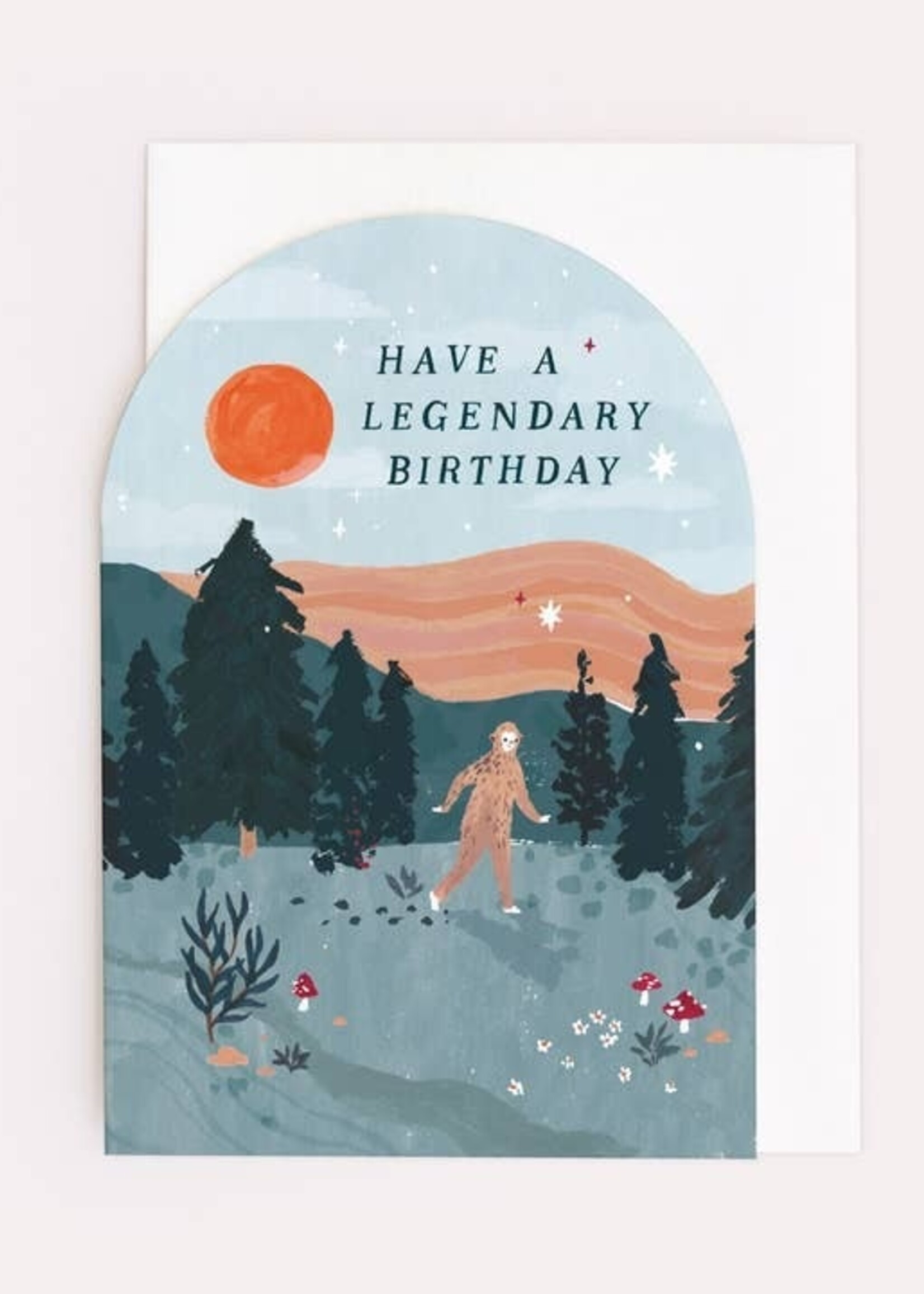 Legendary Bigfoot Birthday Card