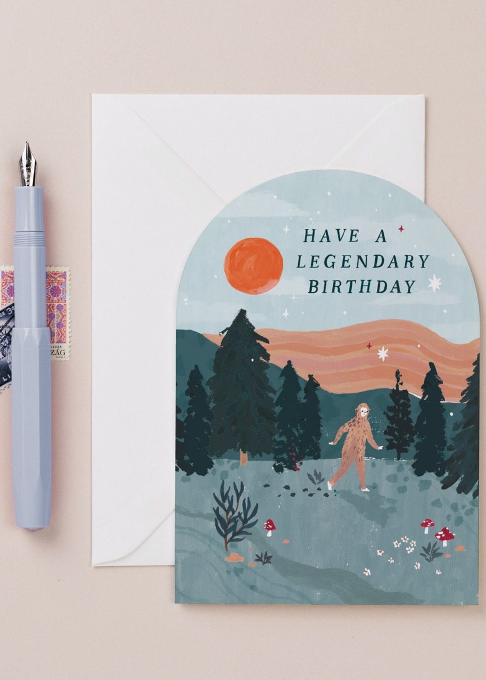 Legendary Bigfoot Birthday Card