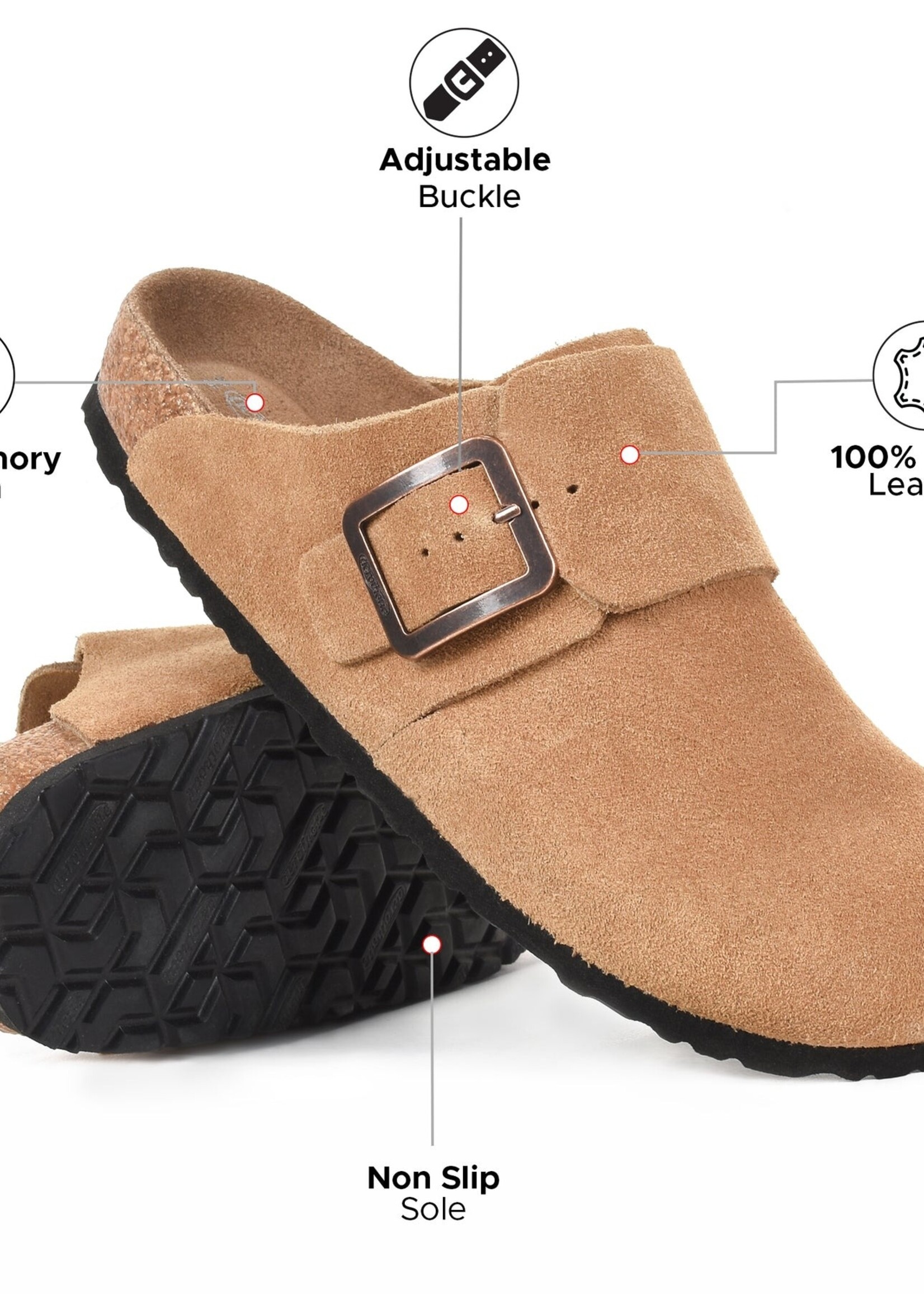 Aerothotic Aerothotic Leather Clog w/ Buckle