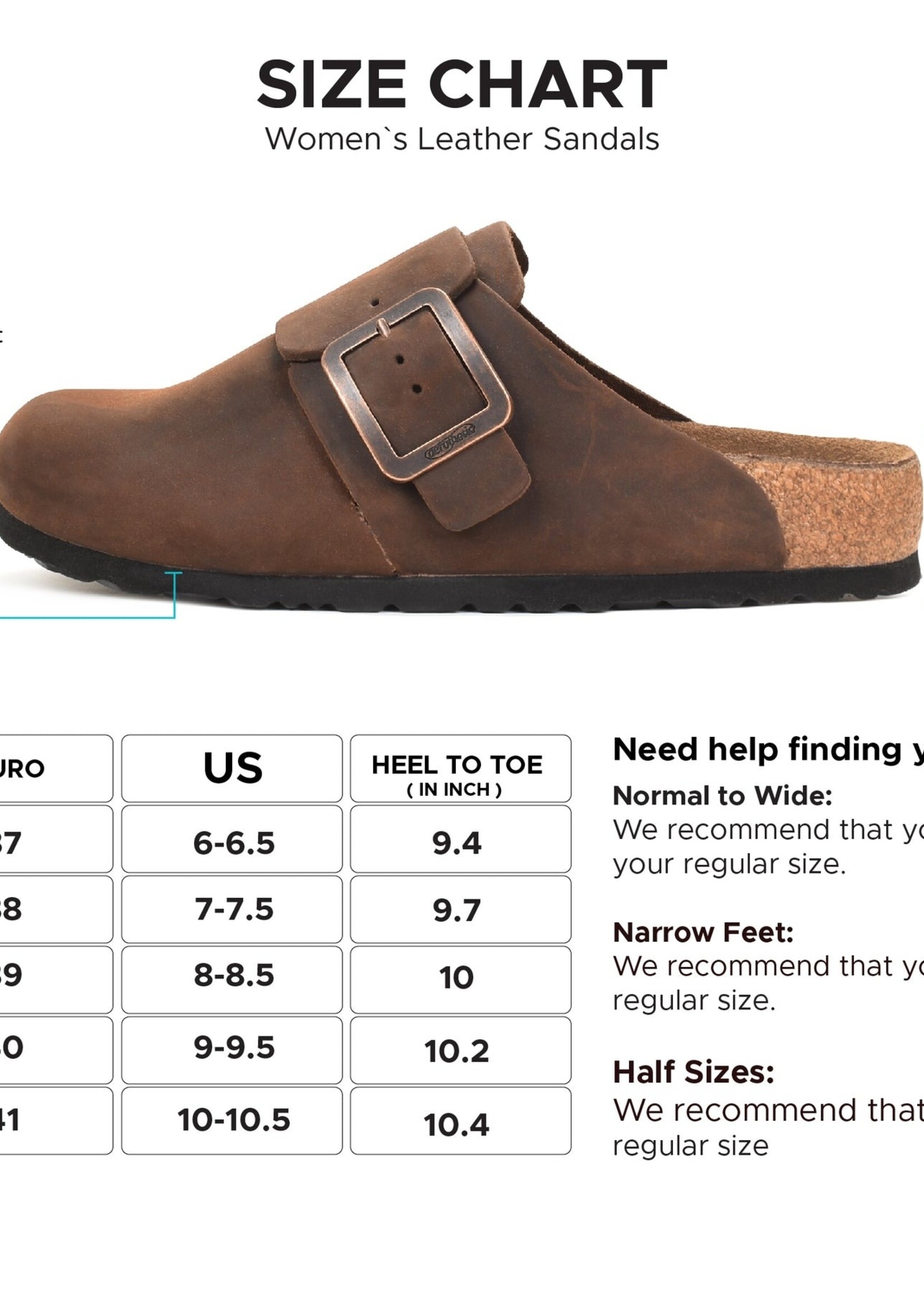 Aerothotic Aerothotic Leather Clog w/ Buckle