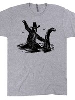 Shirtmandude Co Bigfoot Riding Nessie Tee
