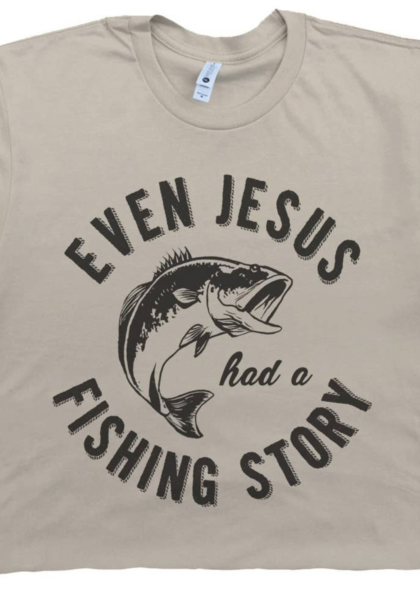 Shirtmandude Co Jesus Fishing Story Tee