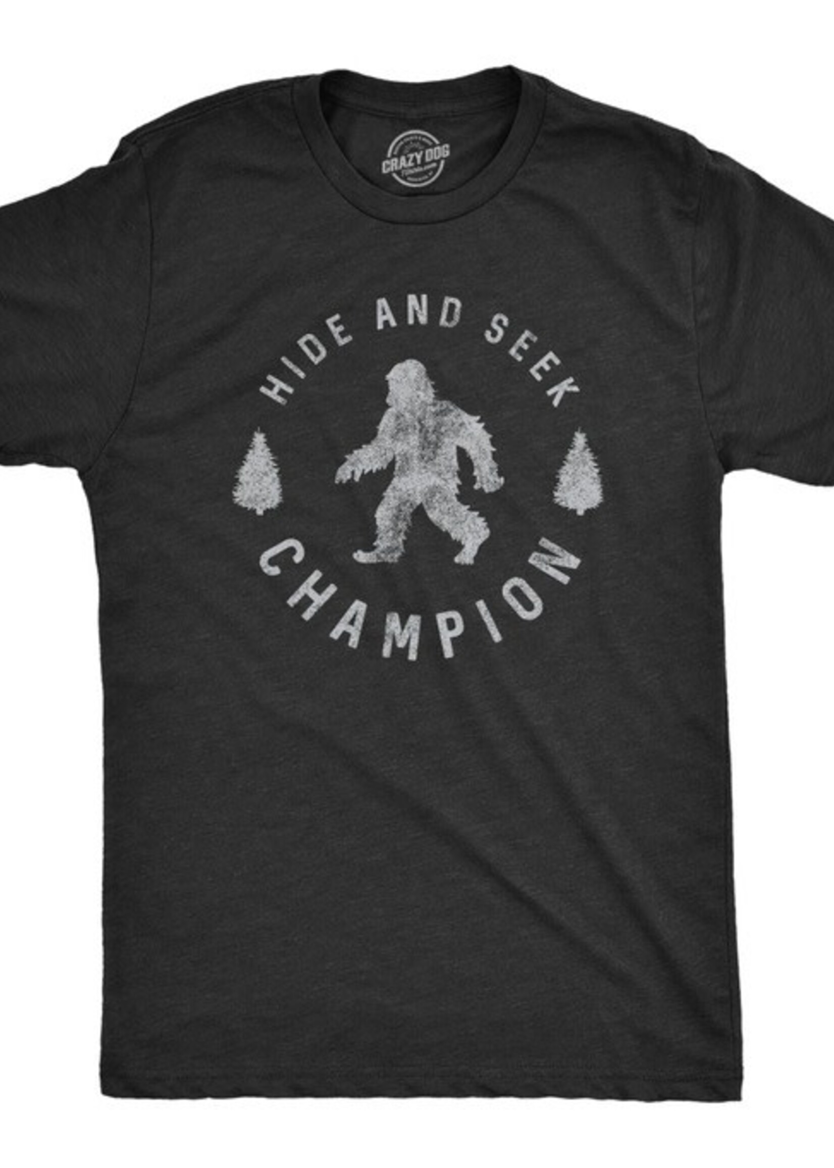 Crazy Dog T-Shirts Hide & Seek Champion Bigfoot Tee