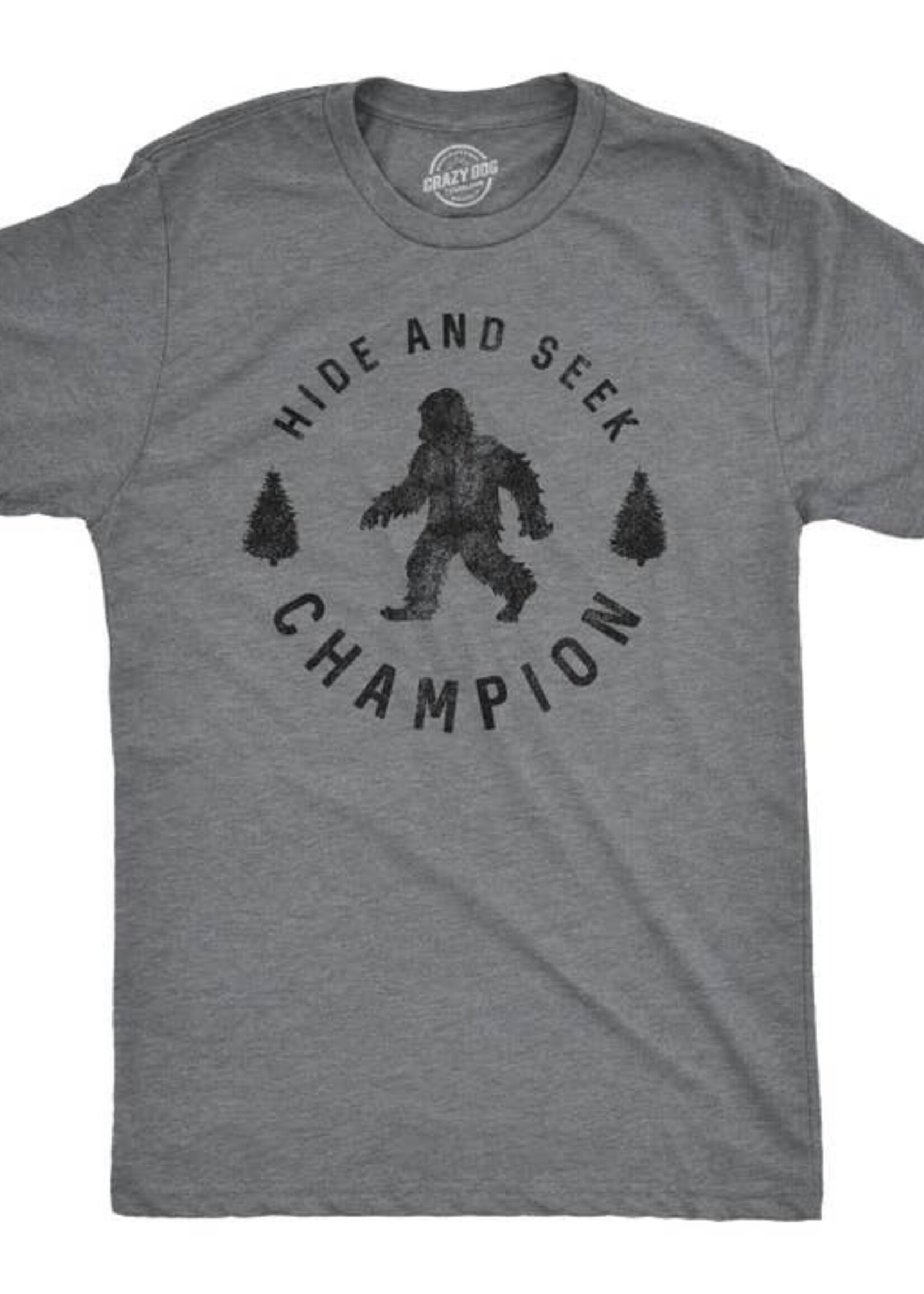 Crazy Dog T-Shirts Hide & Seek Champion Bigfoot Tee