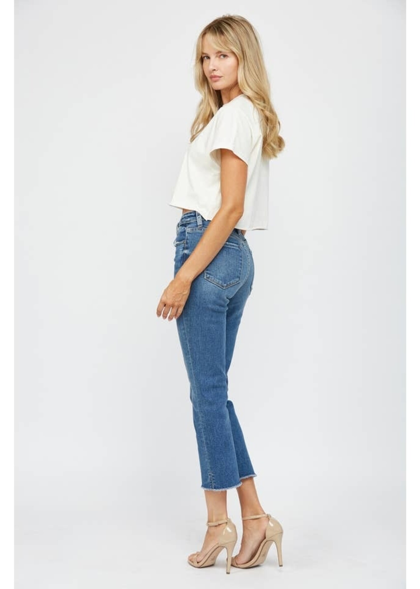 Mica Denim Freestyle Mid Rise Crop