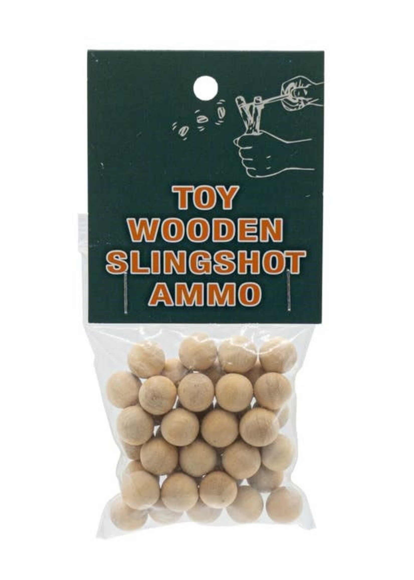 Wooden Animal Slingshot w/ ammo