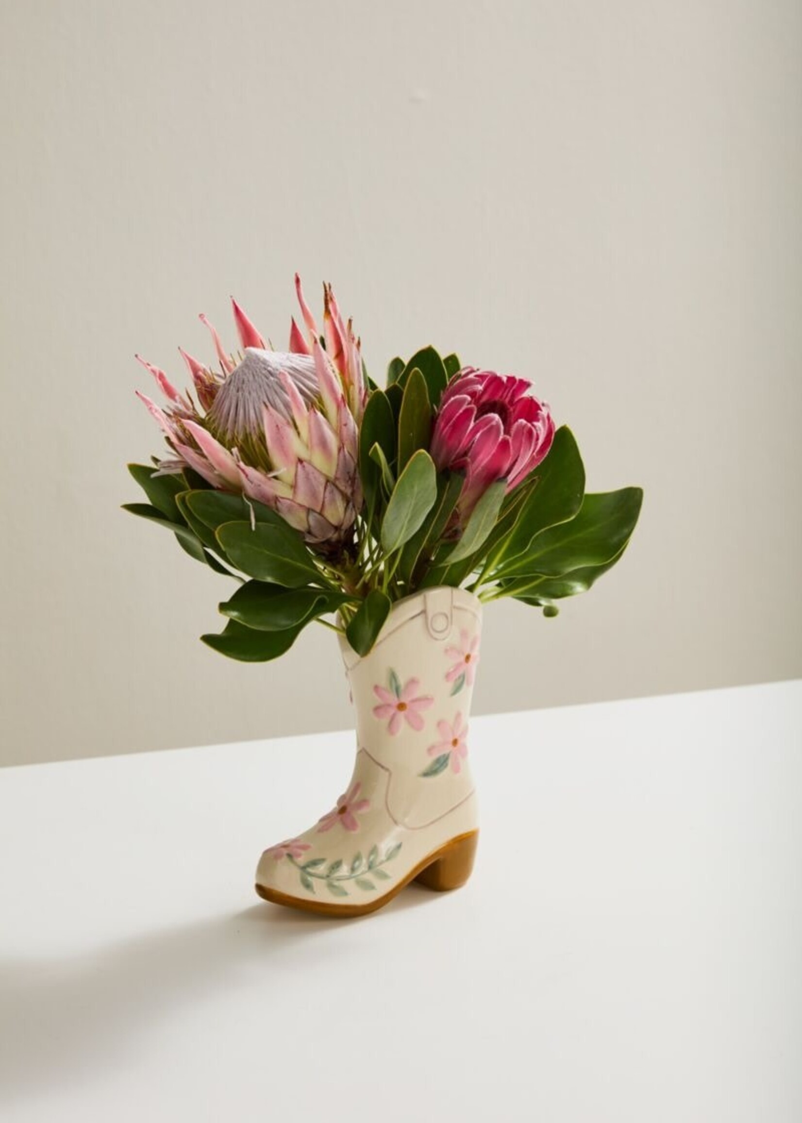 Cowgirl Boot Planter Vase