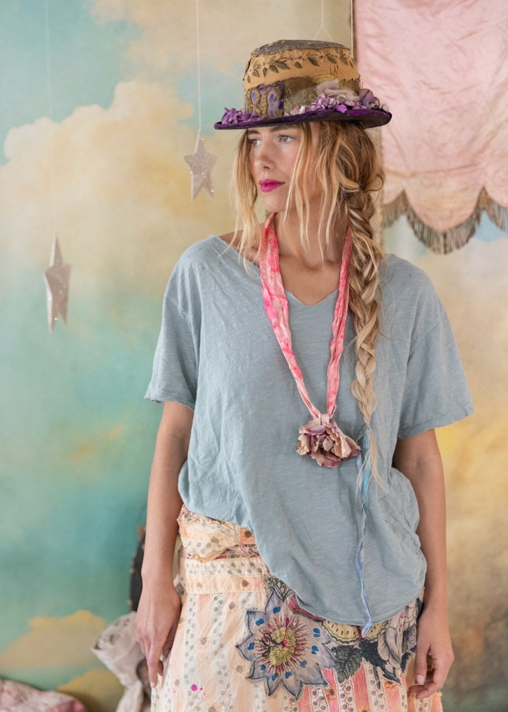 Magnolia Pearl Europa Tee Tshirt Top 1411 Dove One Size