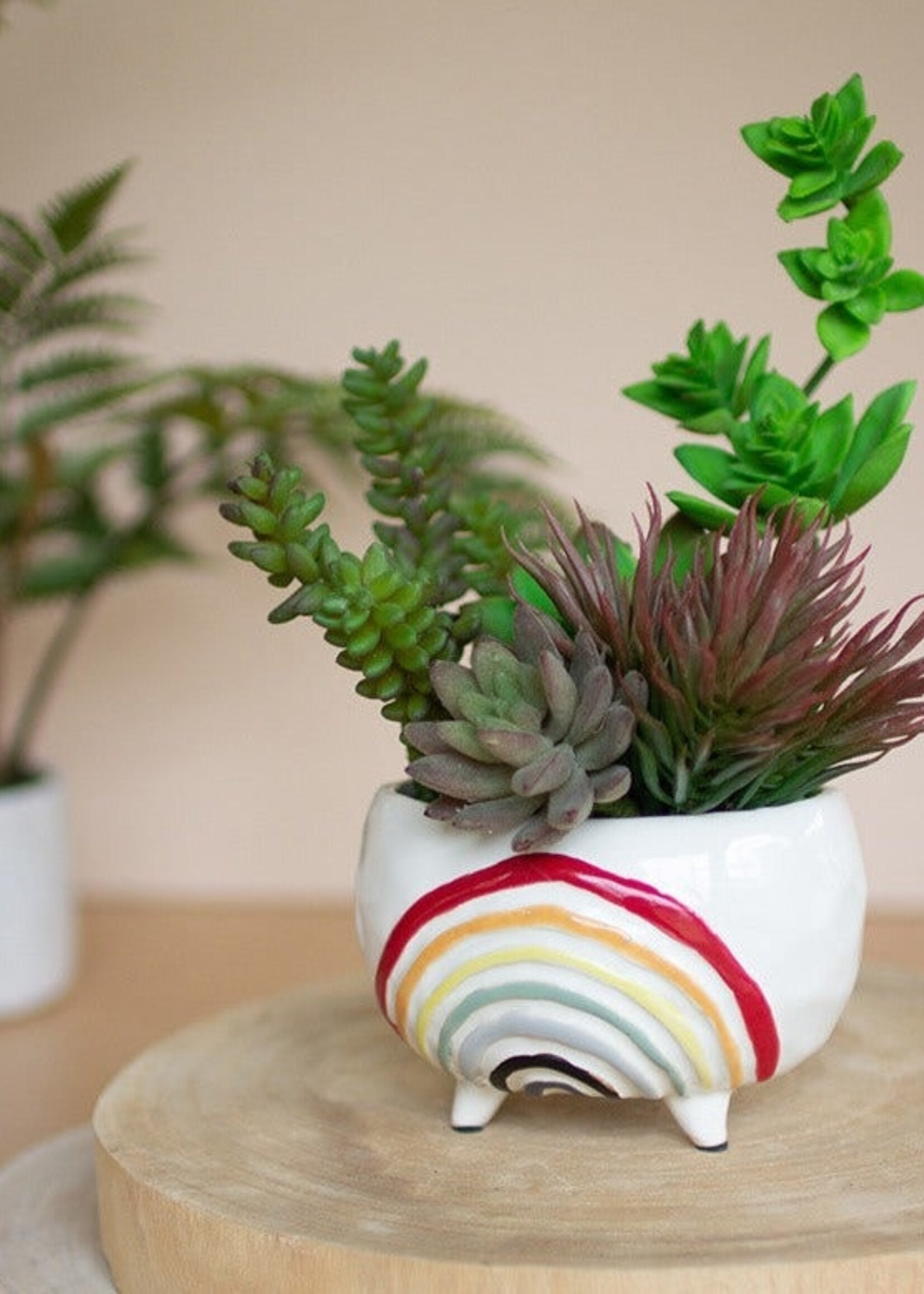 Rainbow Planter Pot Vase