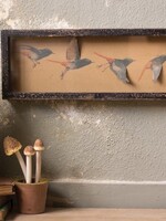 K - Home Framed Paper Flying Birds Under Glass