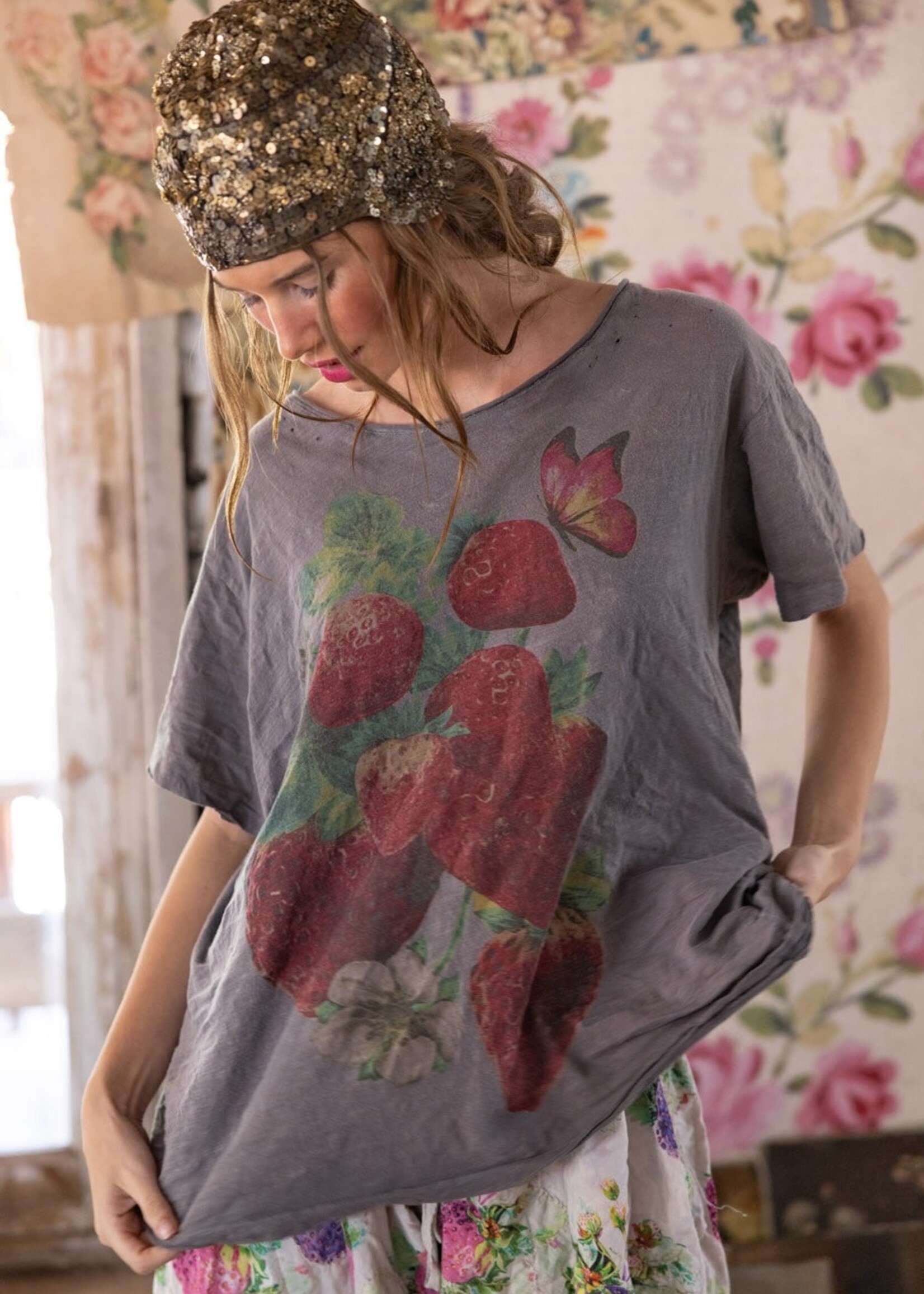 Magnolia Pearl Fraise Tee Top 2346 Ozzy One Size