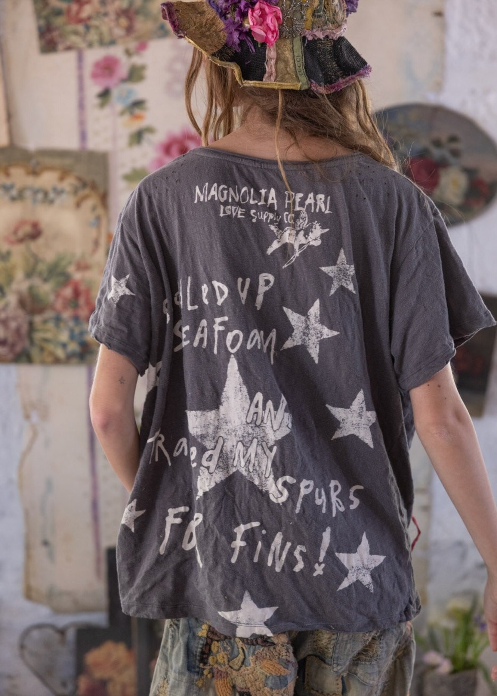 Magnolia Pearl My Spurs Cowabunga Tee Top 2435 Ozzy One Size