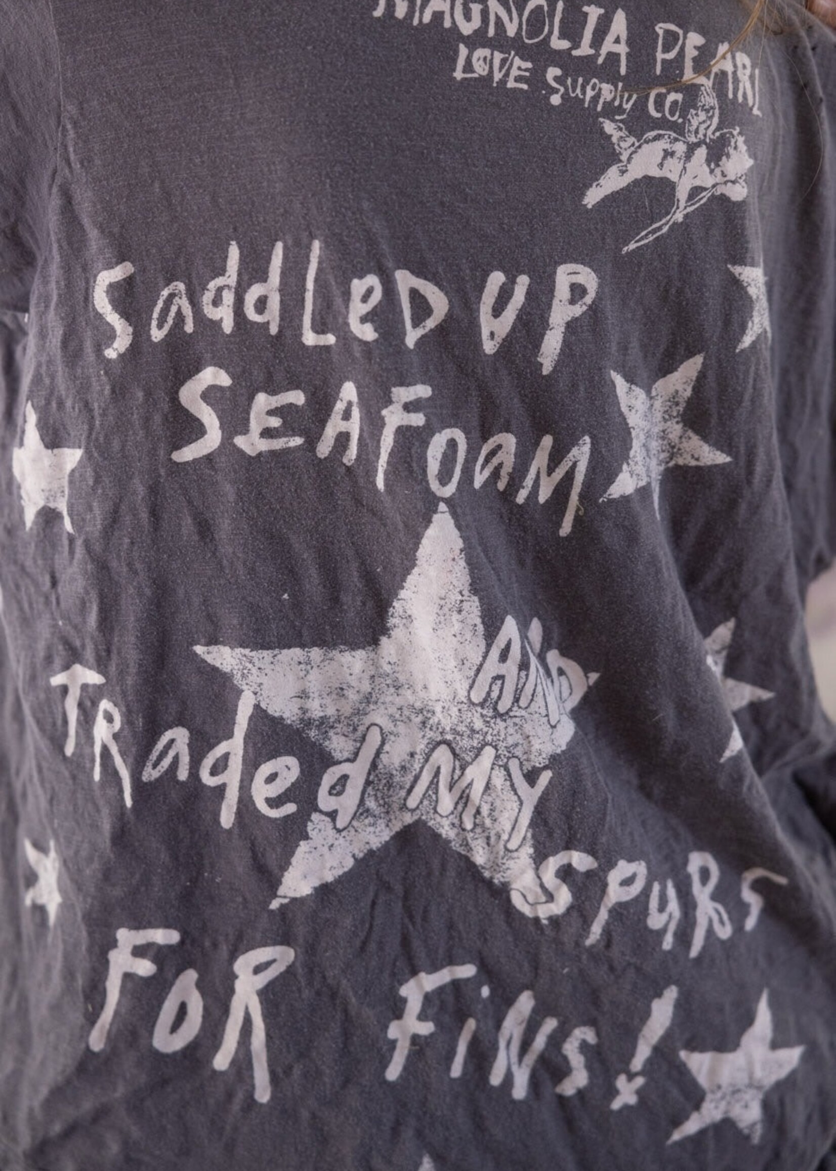 Magnolia Pearl My Spurs Cowabunga Tee Top 2435 Ozzy One Size