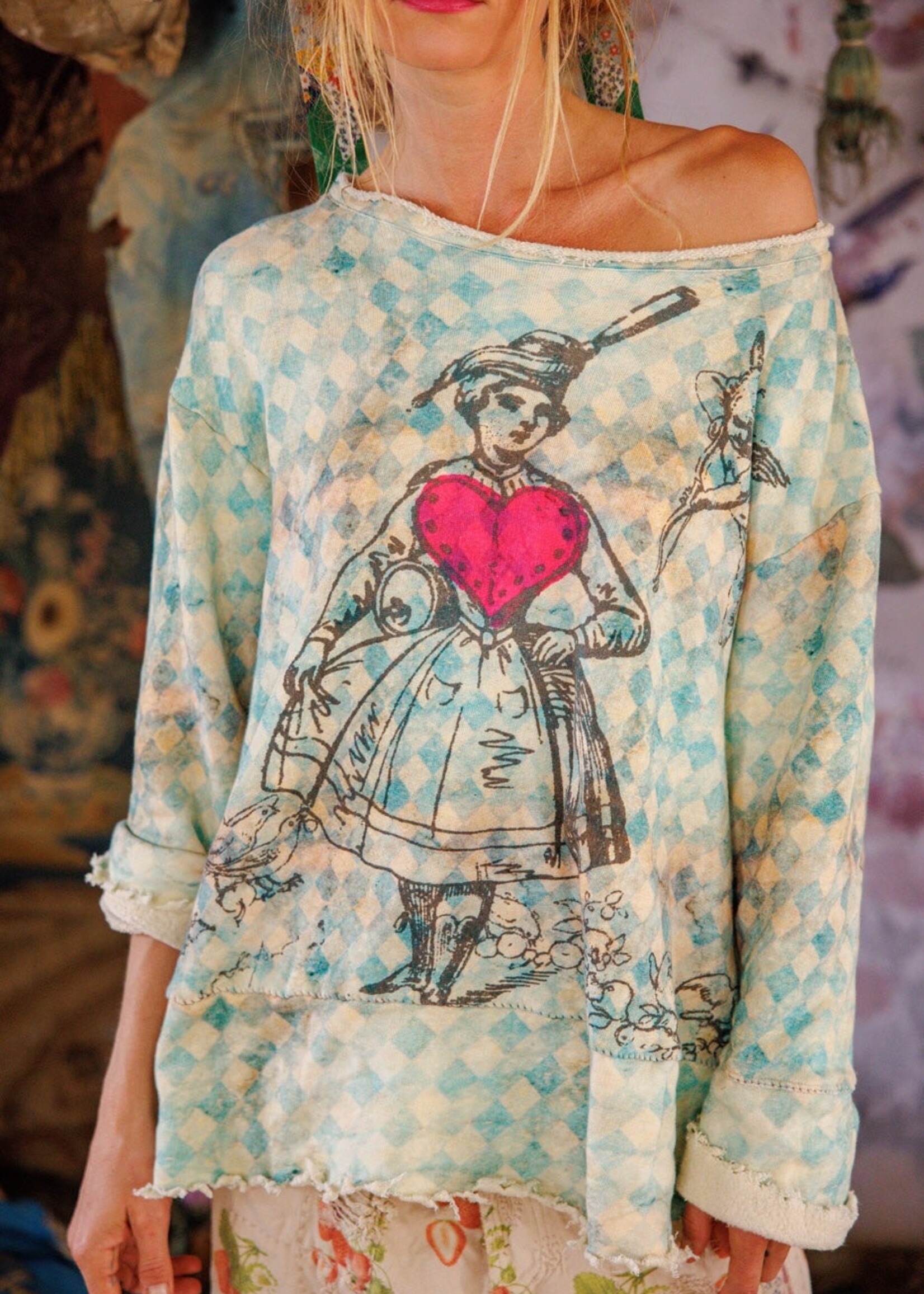 Magnolia Pearl Soy Hermosa Sweatshirt Top 2170 Tangier One Size