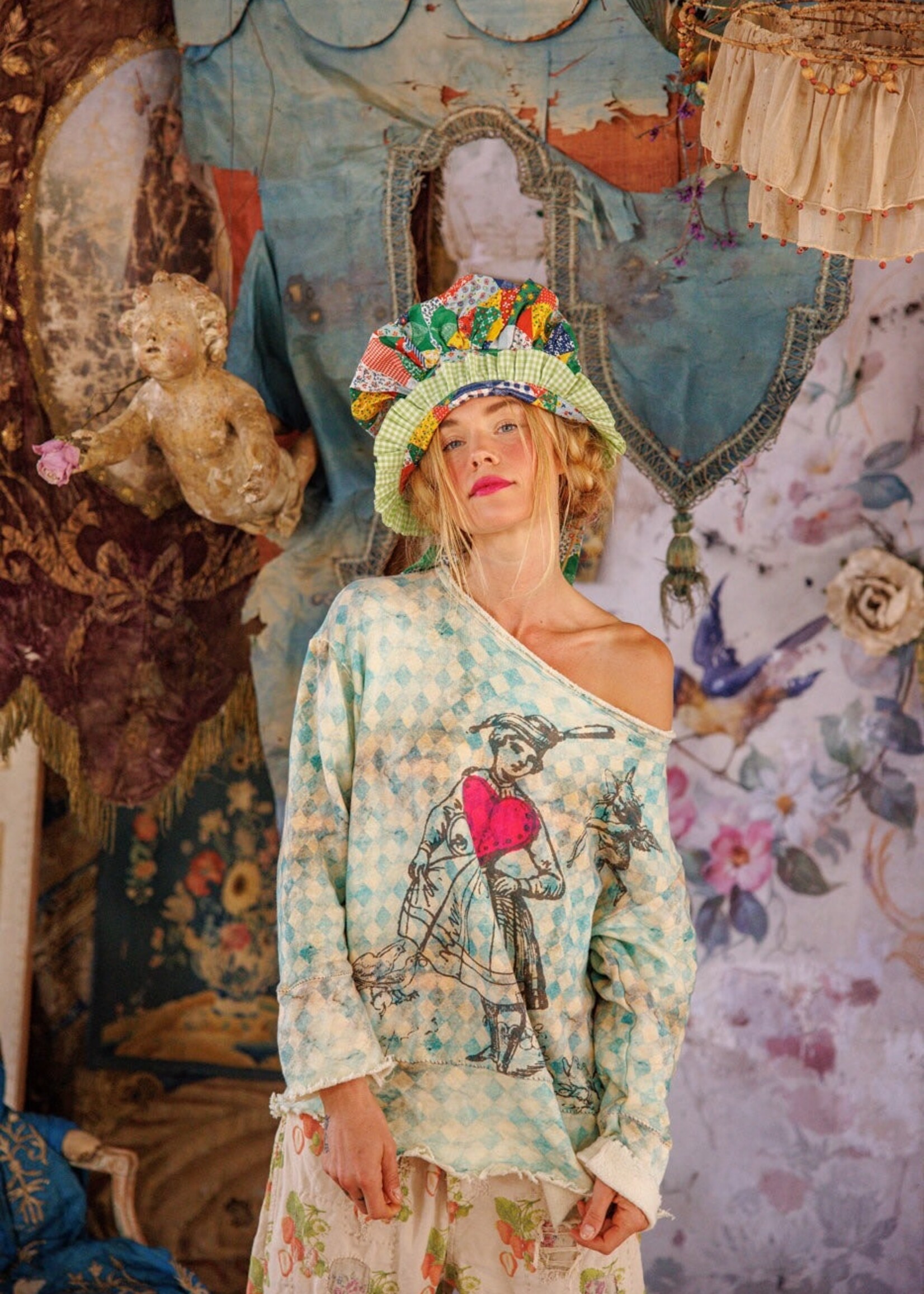 Magnolia Pearl Soy Hermosa Sweatshirt Top 2170 Tangier One Size