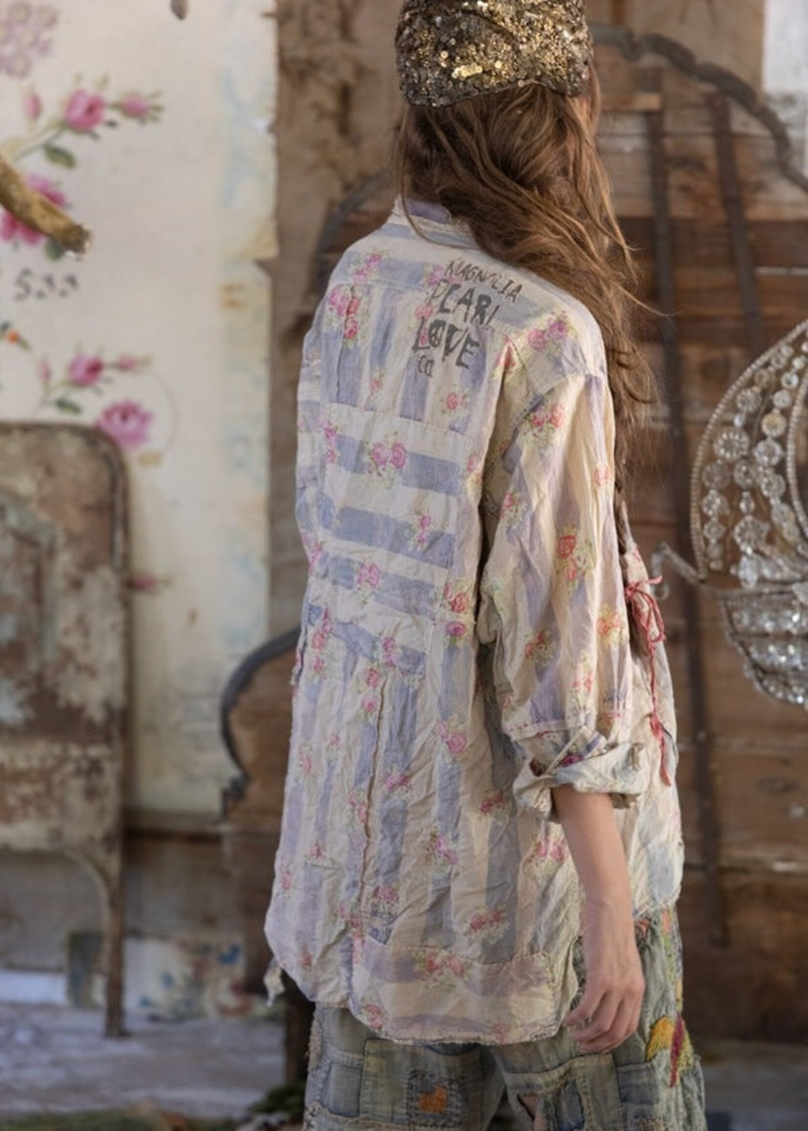Magnolia Pearl Adison Workshirt Top 2307 European Summer One Size
