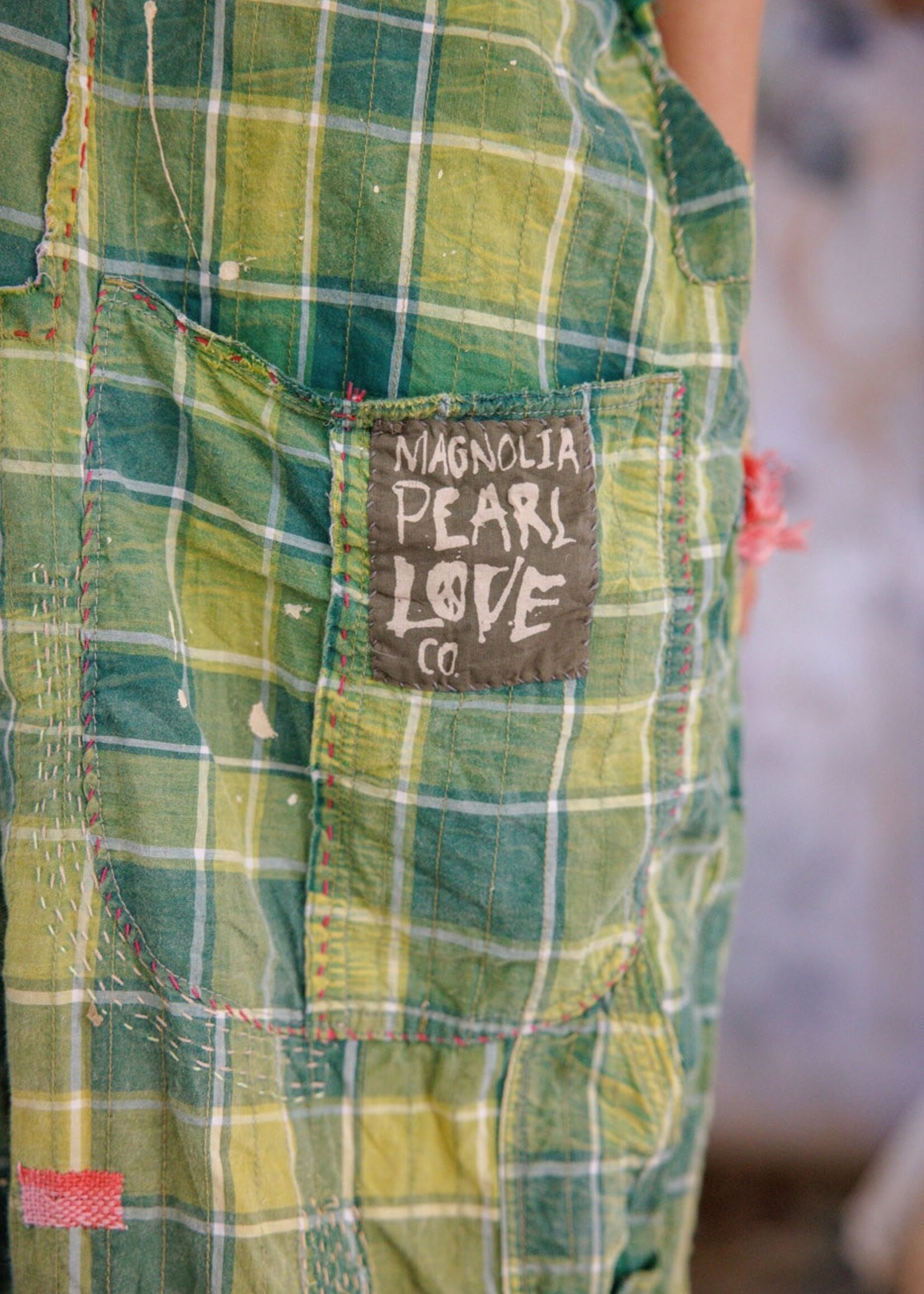 Magnolia Pearl Love Overalls 160 Uncle Joe's Plaid One Size