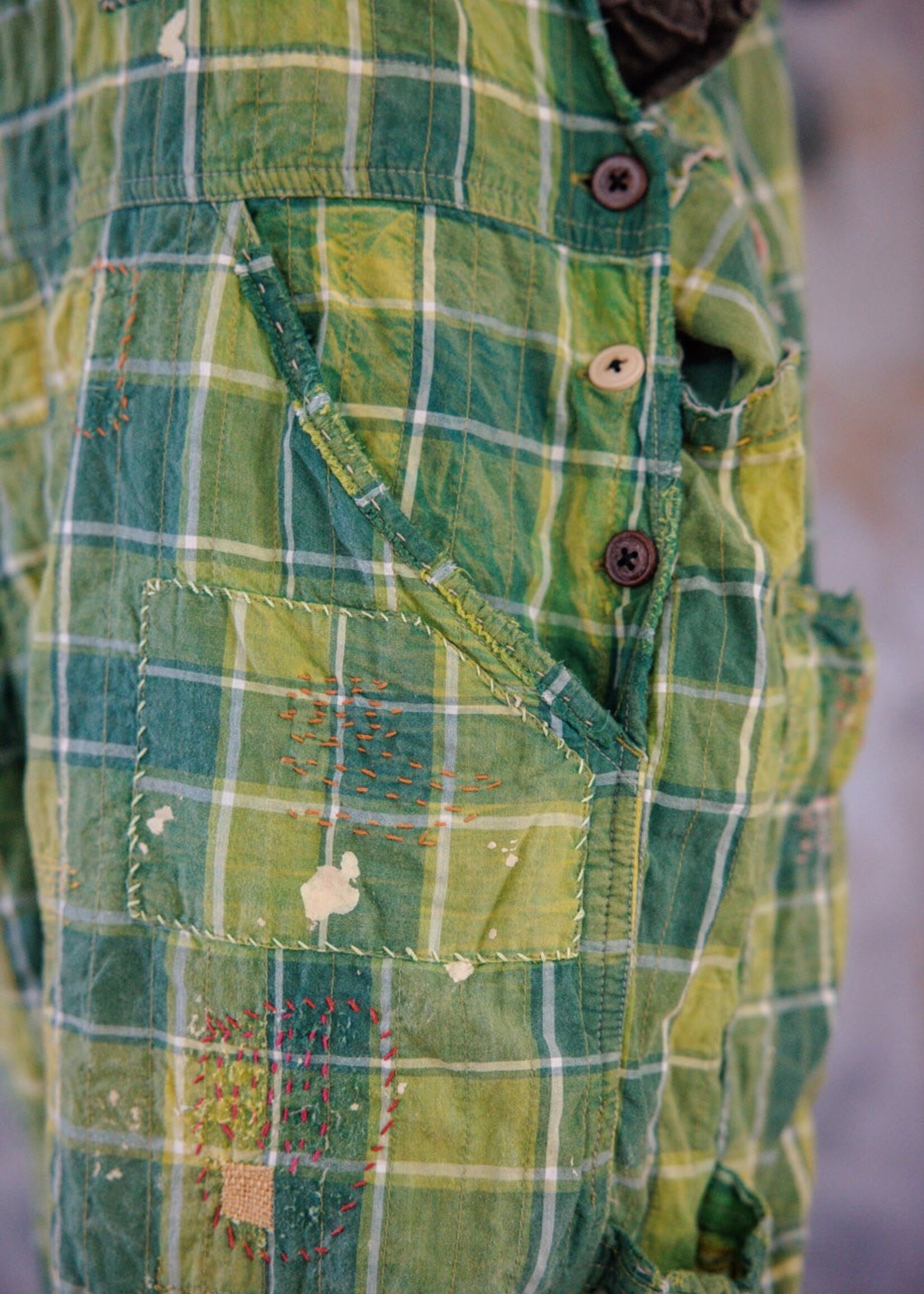 Magnolia Pearl Love Overalls 160 Uncle Joe's Plaid One Size