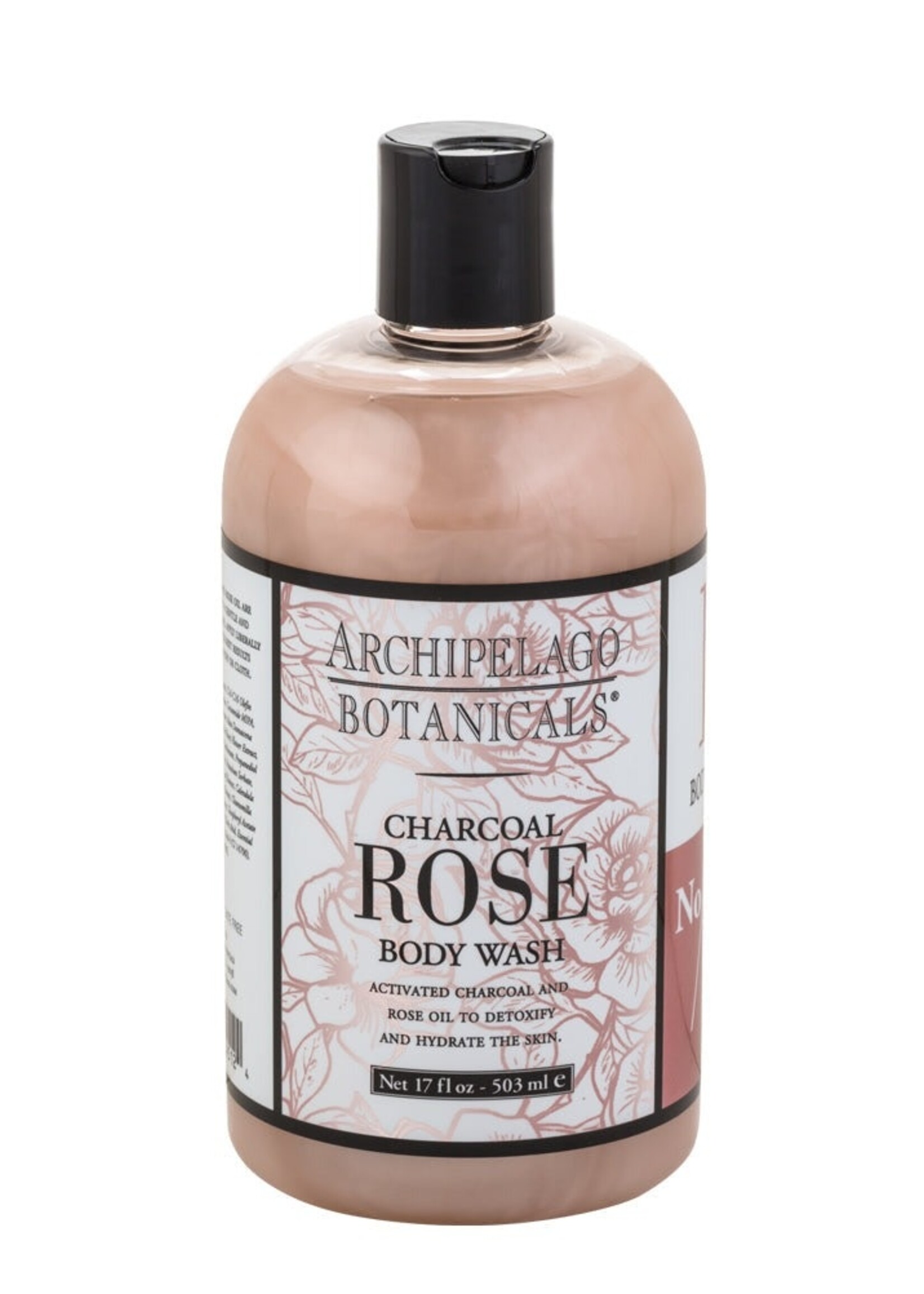 Archipelago Botanicals Charcoal Rose Body Wash 17oz
