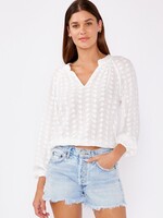 Ethereal Floral Embroidered Blouse - Natural