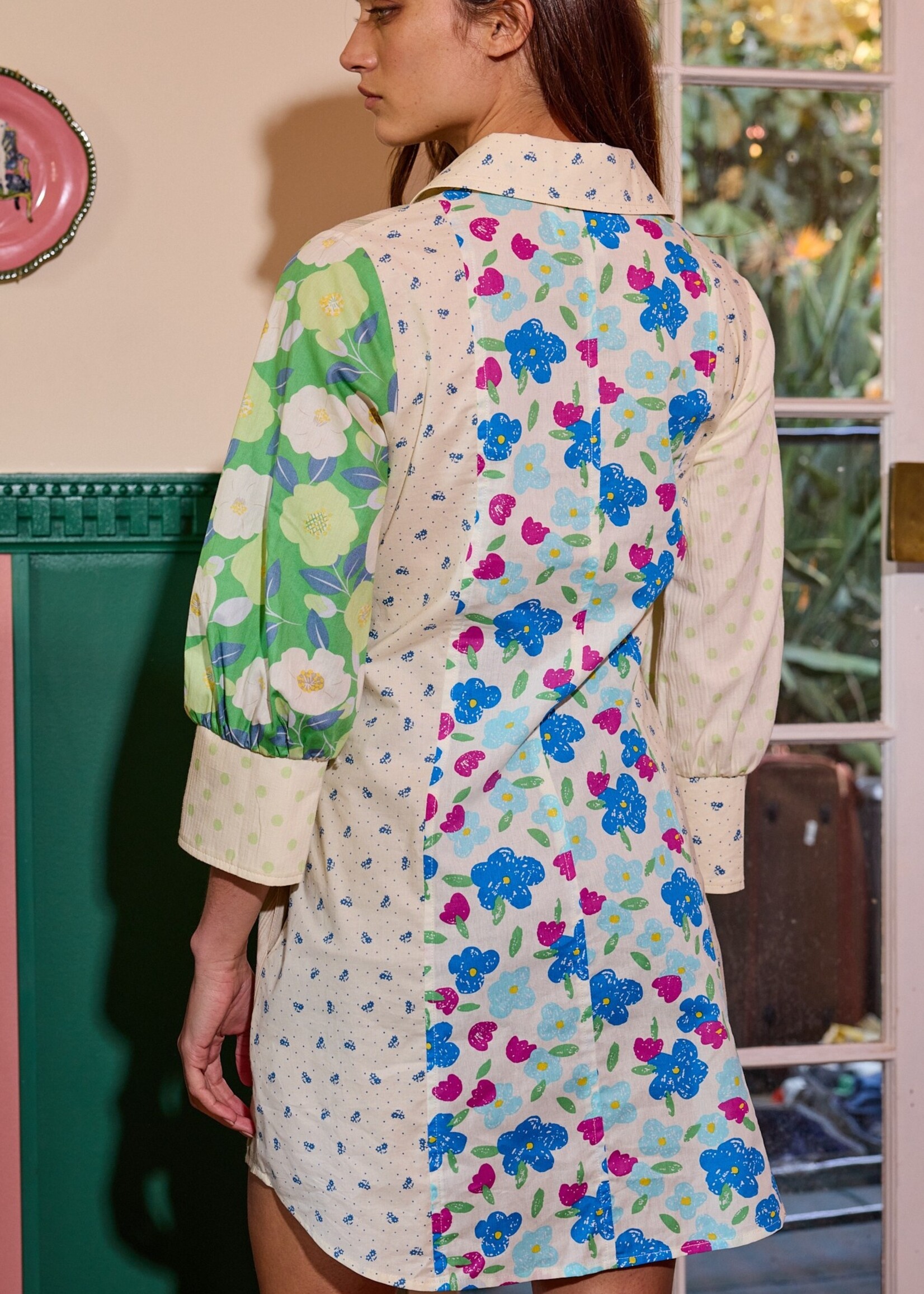 Bucket List Multi Print Dress