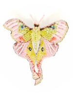 Trovelore Moon Moth Brooch Pin Handmade
