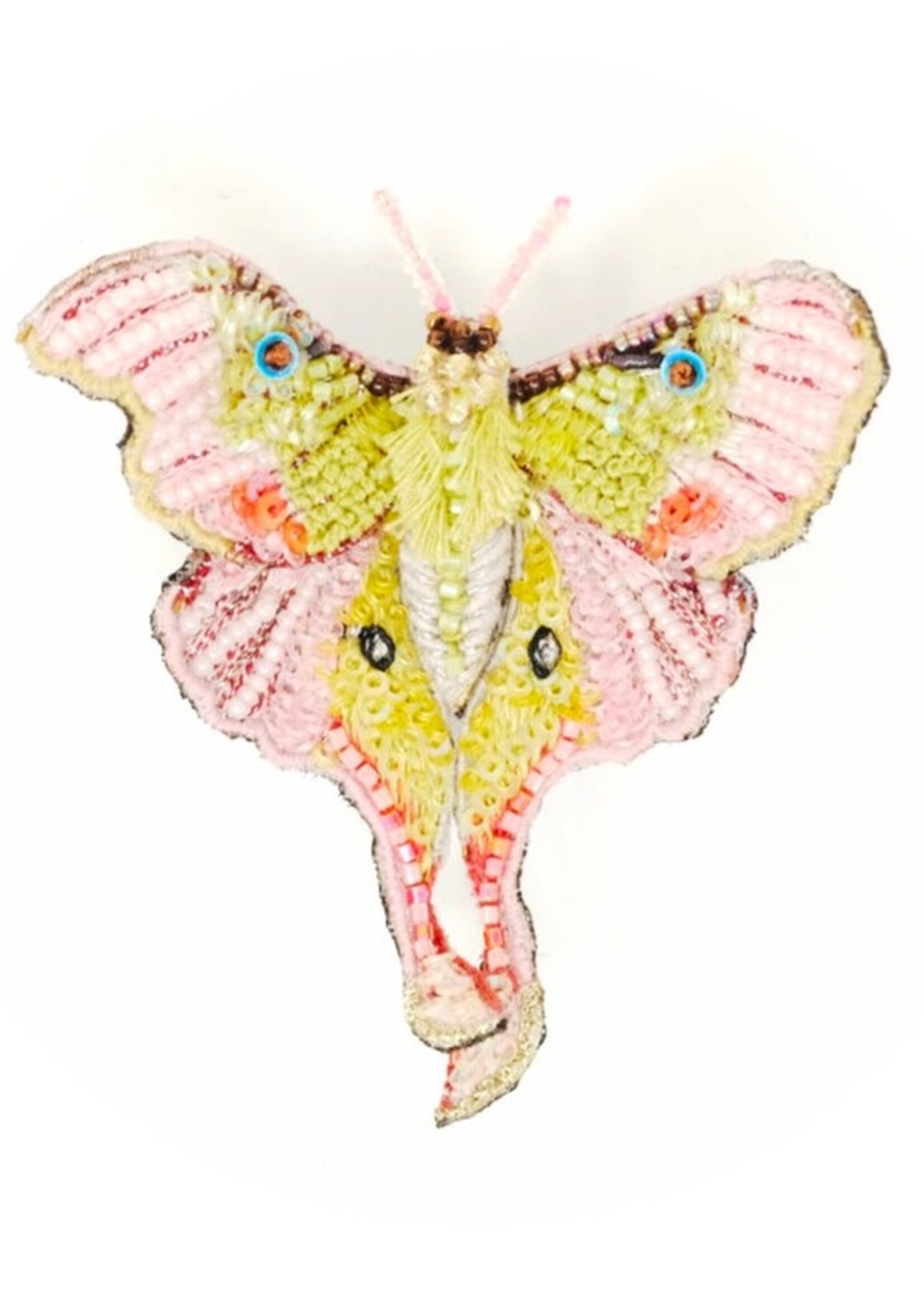 Trovelore Moon Moth Brooch Pin Handmade
