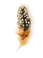 Trovelore Guinea Feather Brooch Pin PREORDER