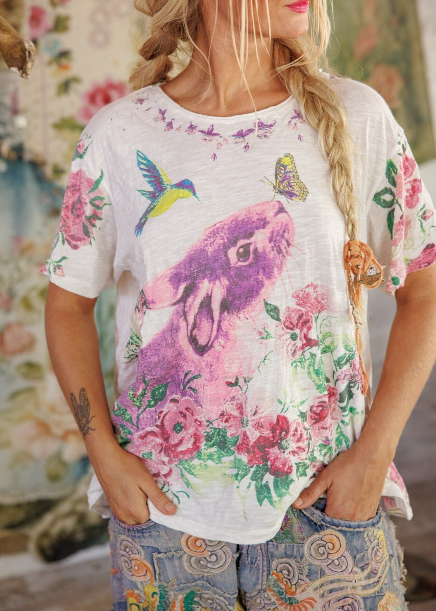 Magnolia Pearl Forest Fellows Tee Top 2327 True One Size
