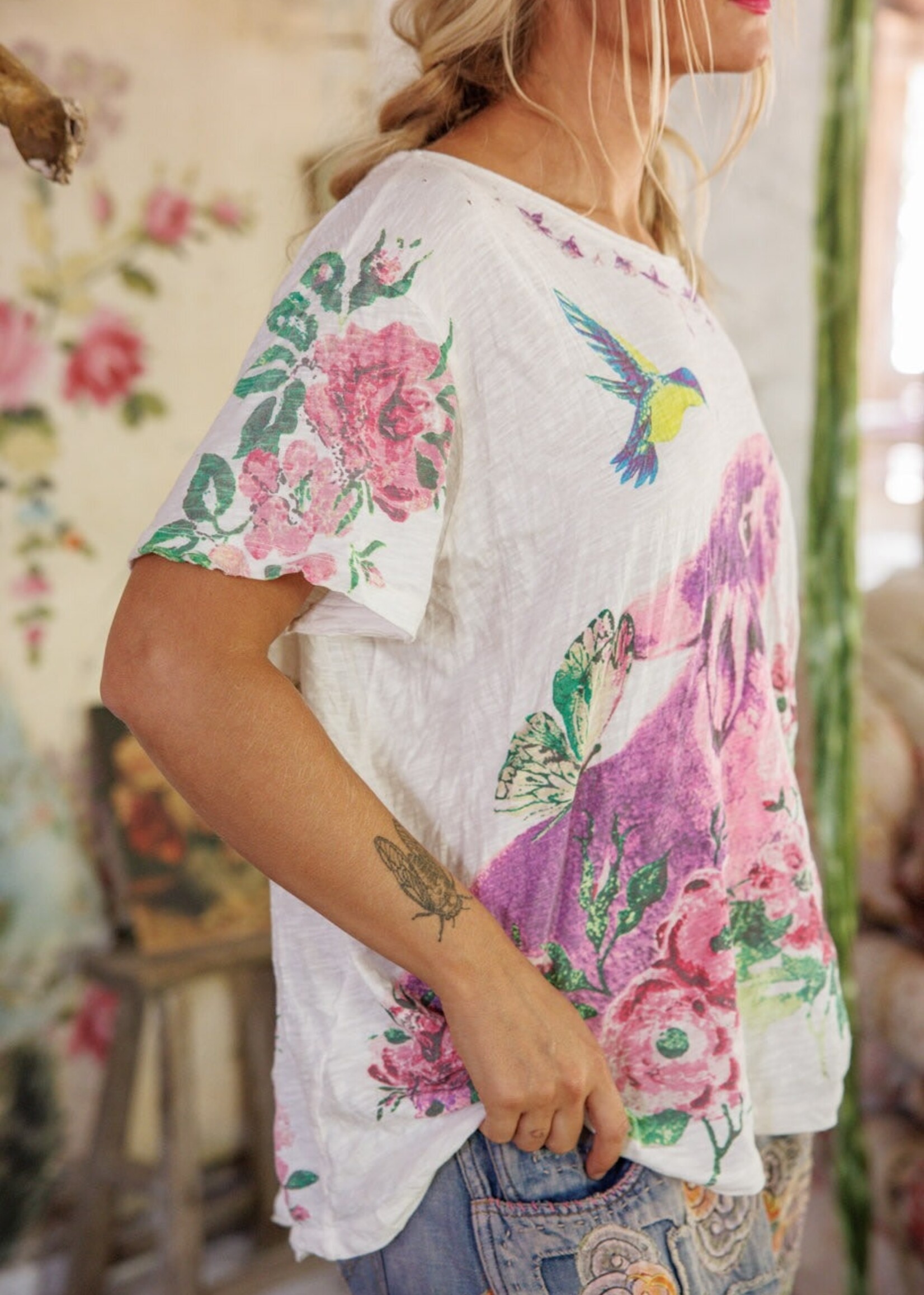 Magnolia Pearl Forest Fellows Tee Top 2327 True One Size