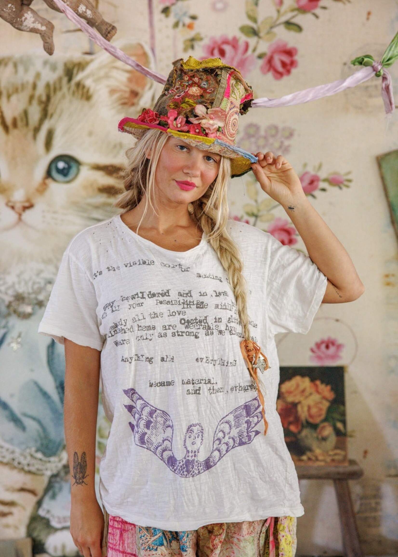 Magnolia Pearl Stay Bewildered Tee Top 2403 True One Size