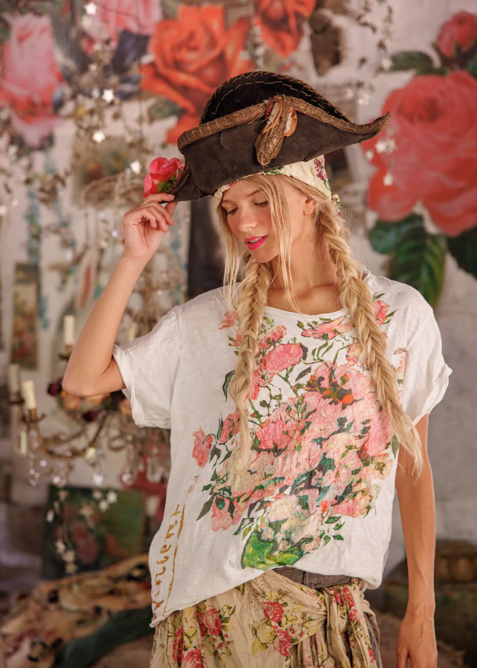 Magnolia Pearl Vincent Dream My Painting Tee Top 2491 True One Size