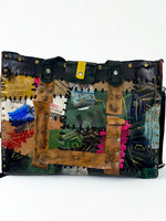 Jianhui London Recycled Leather Crossbody Tote - Black Multi