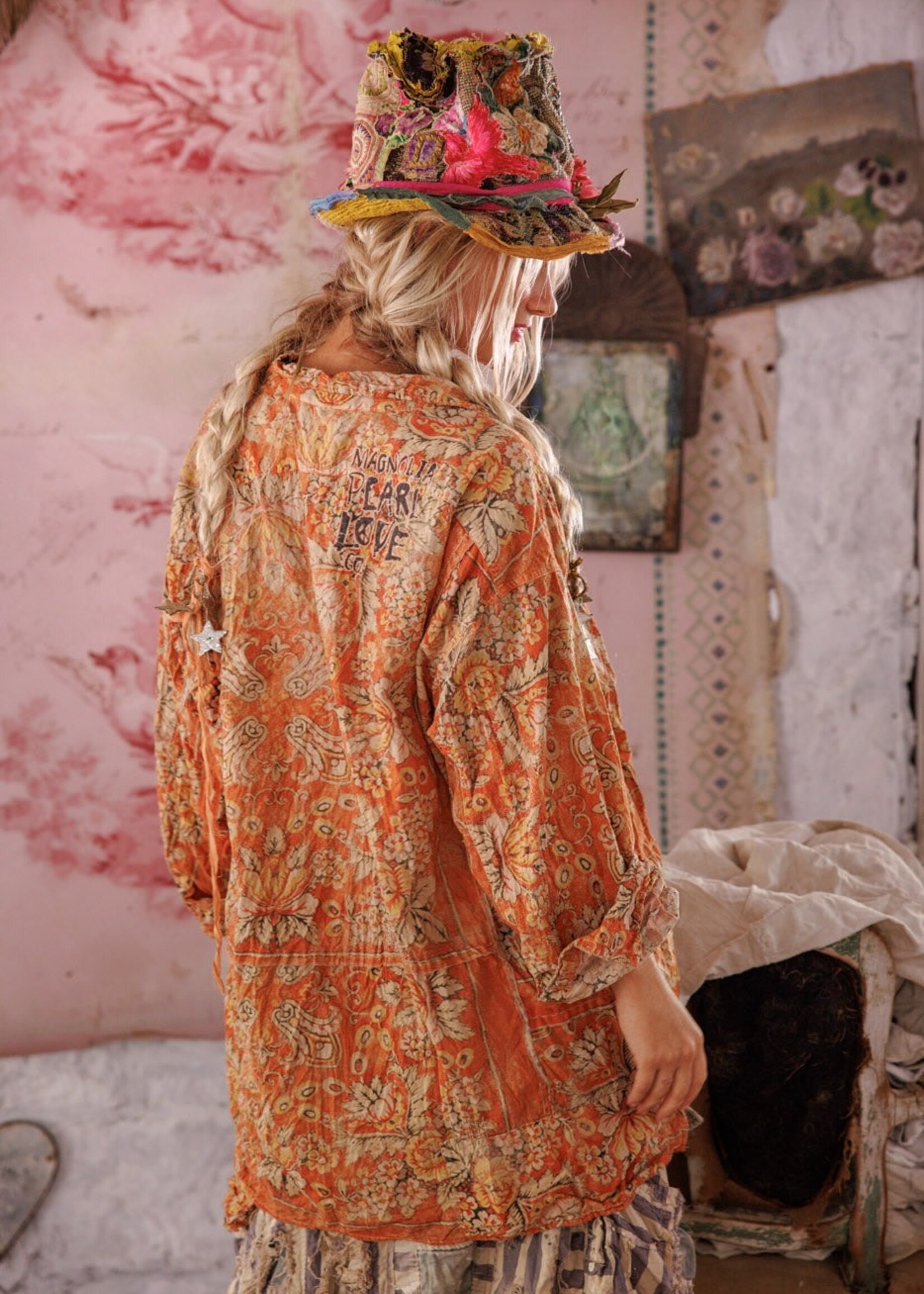 Magnolia Pearl Sunfaded Adison Workshirt Top 2276 Bombay One Size