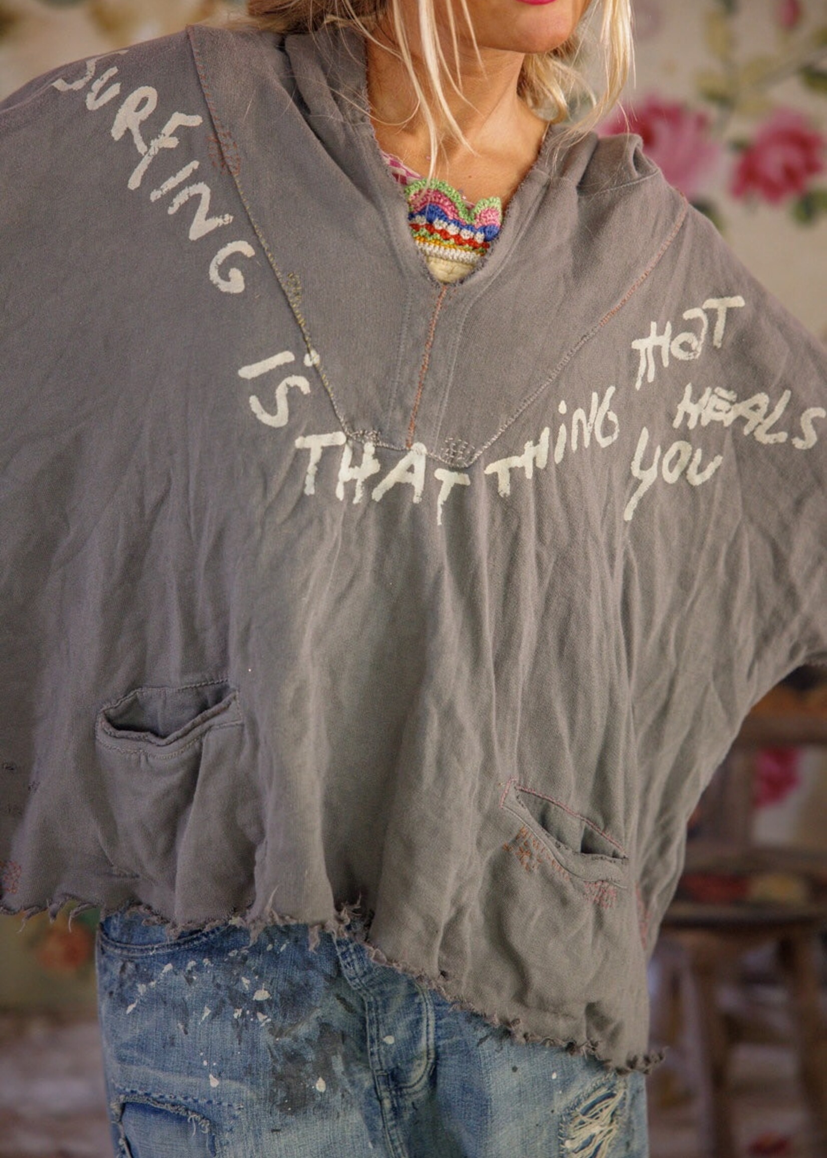 Magnolia Pearl Oceanside Fritza Hoodie Top 2365 Ozzy One Size