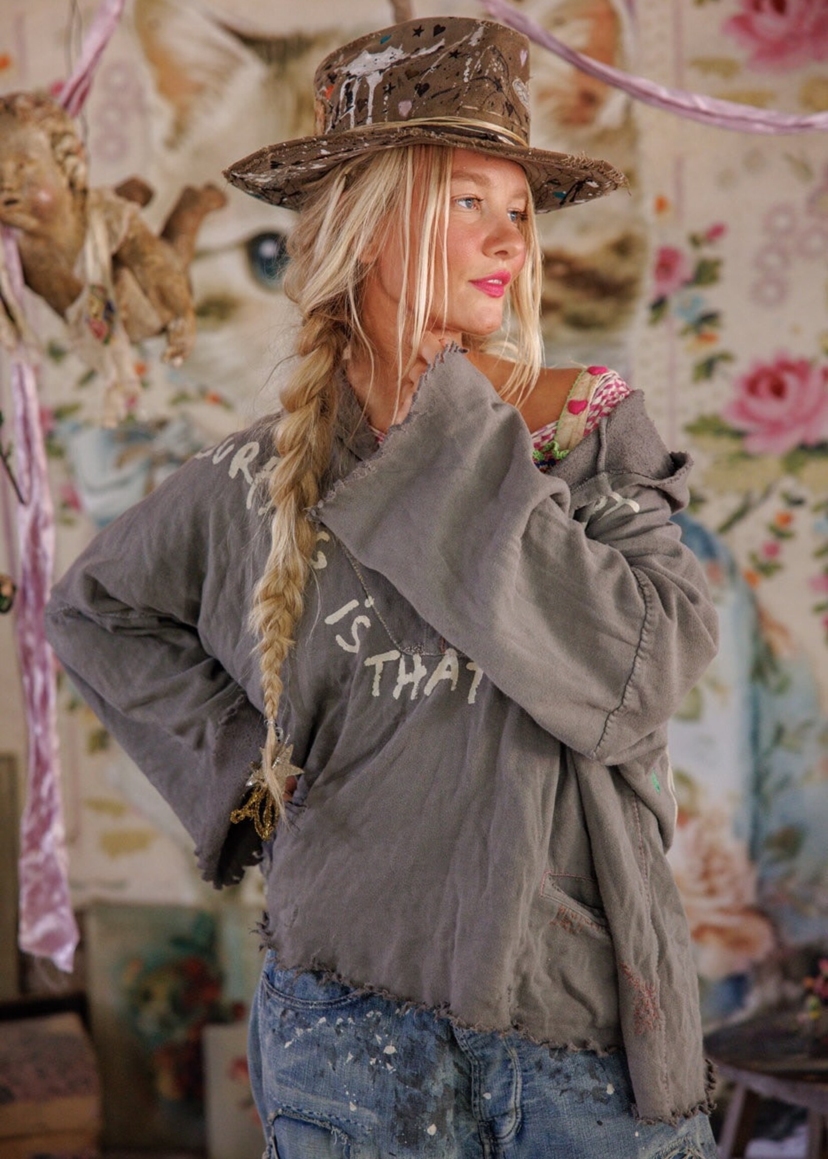 Magnolia Pearl Oceanside Fritza Hoodie Top 2365 Ozzy One Size