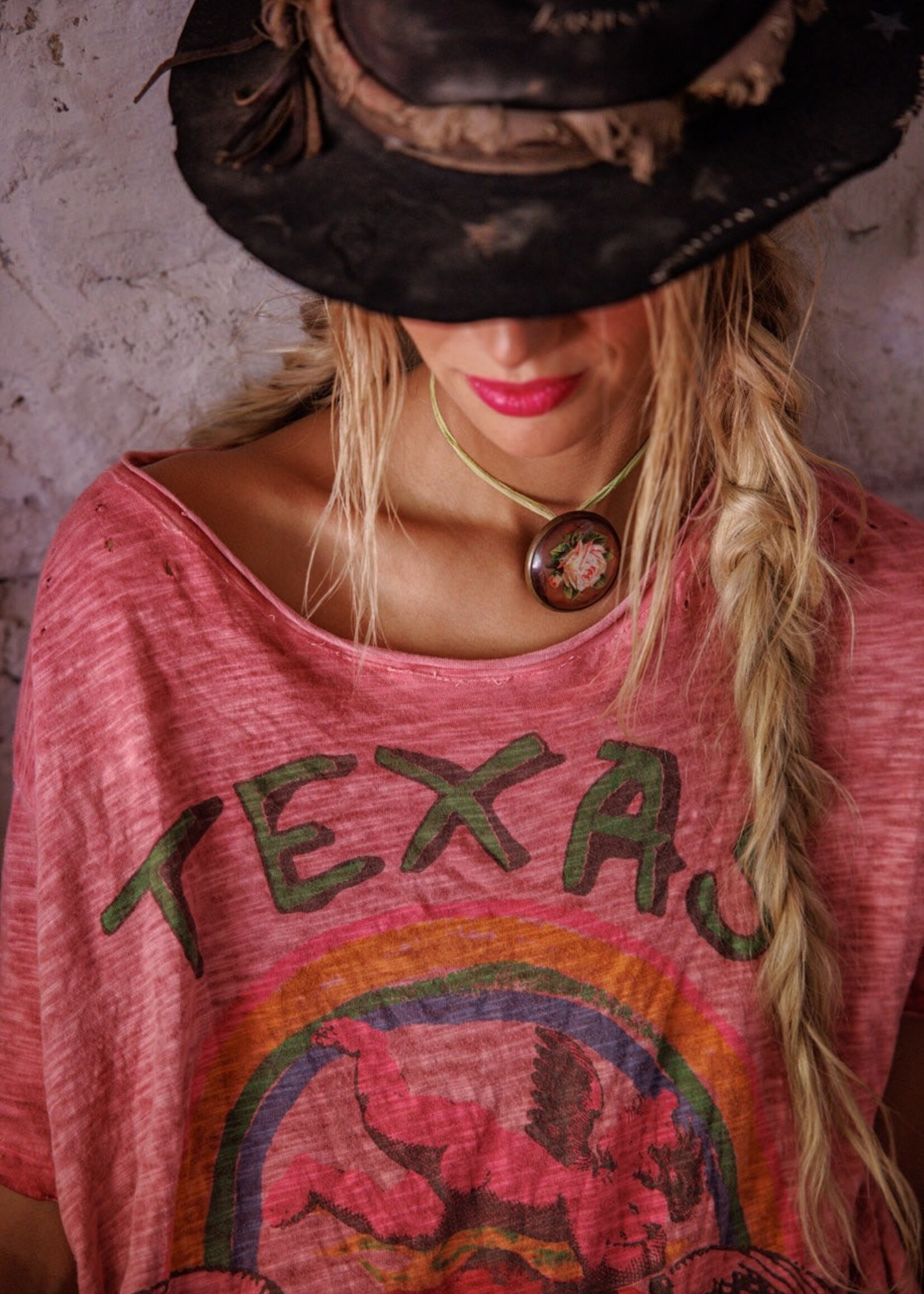 Magnolia Pearl Texas is For Lovers Tee Top 2375 Roza One Size