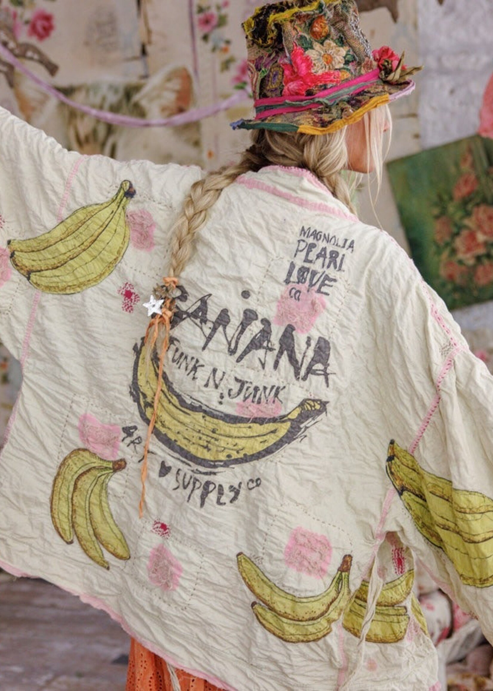 Magnolia Pearl Banana Funk N Junk Kimono Jacket 1322 Kiss Molly One Size