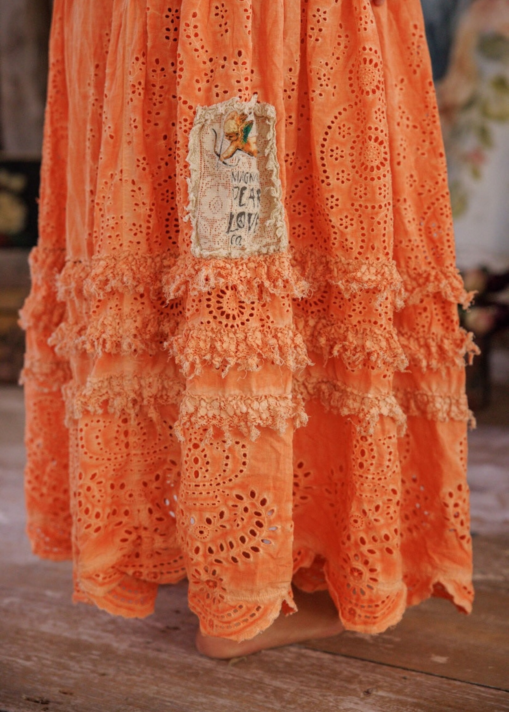 Magnolia Pearl Eyelet Skirt 223 Arancia One Size